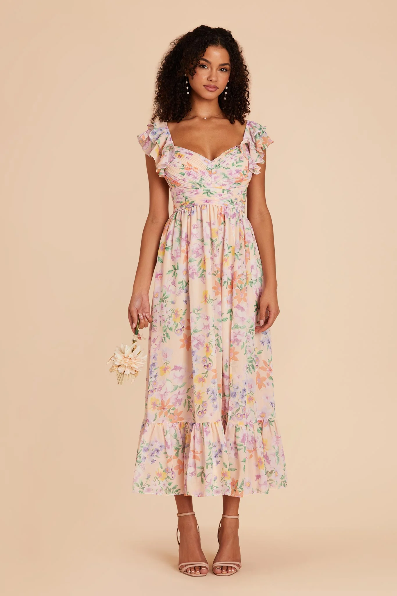 Michelle Chiffon Dress - Botanical Blooms - Image 3