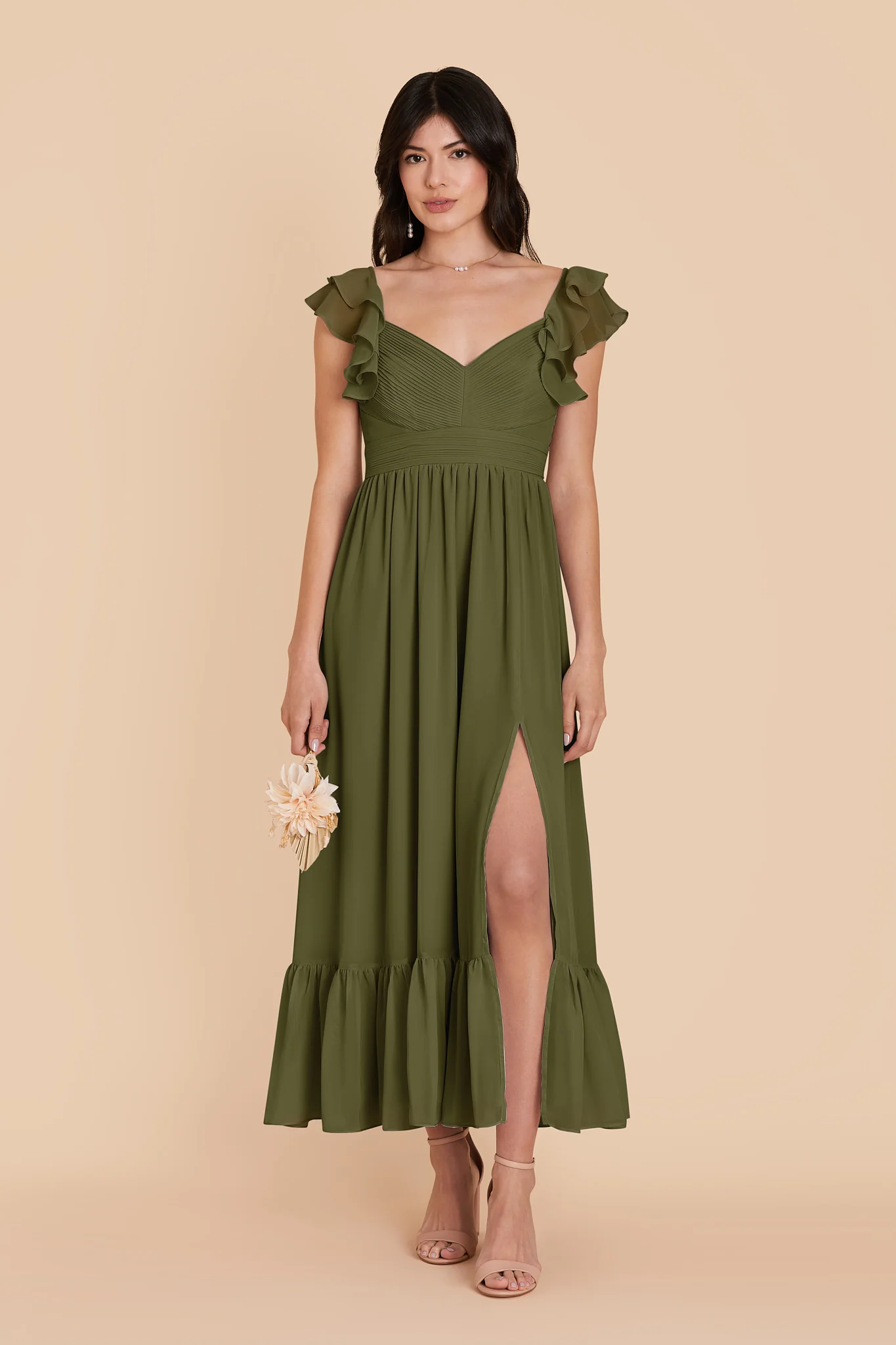 Michelle Chiffon Dress - Martini