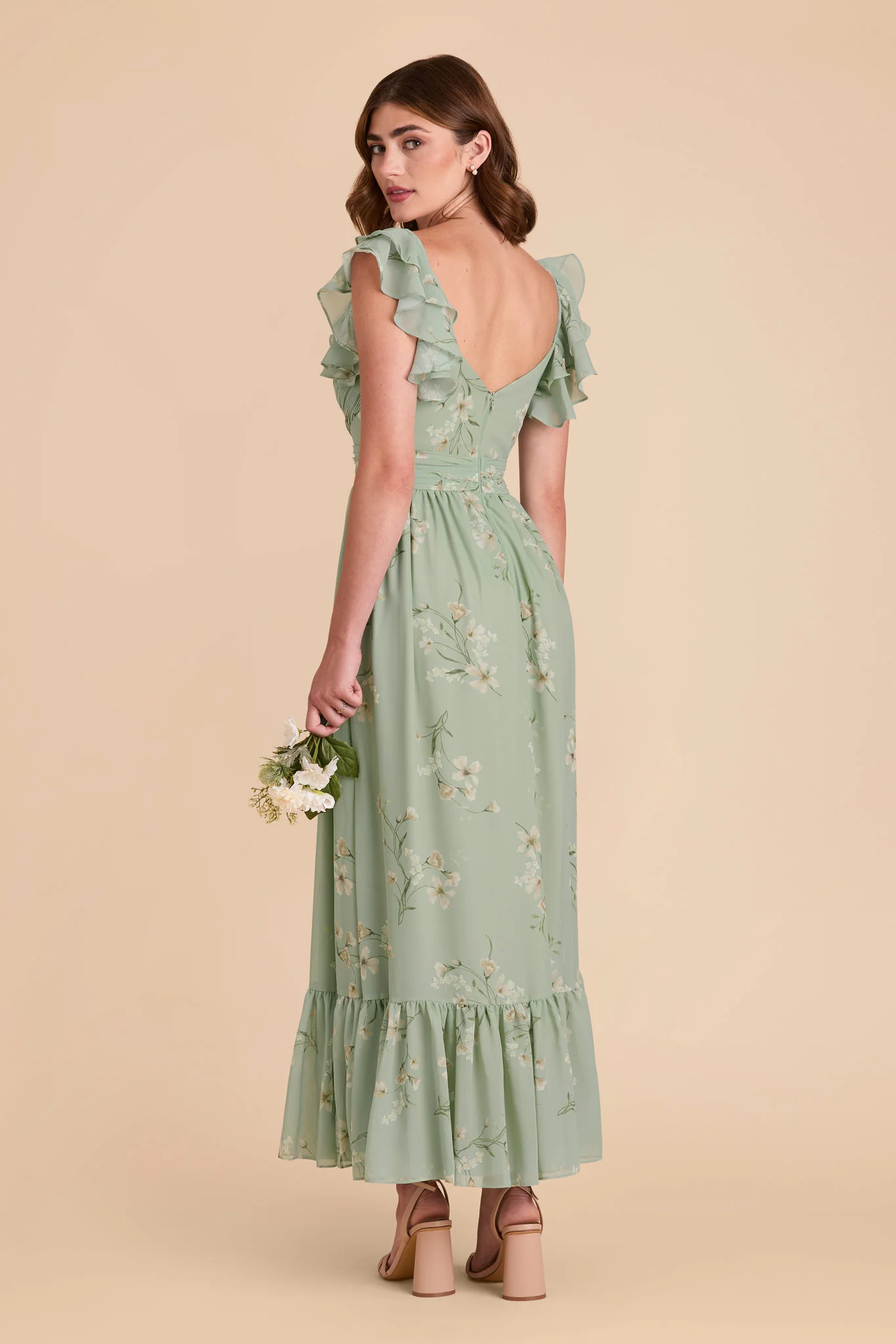 Michelle Chiffon Dress - Sage Le Fleur - Image 3