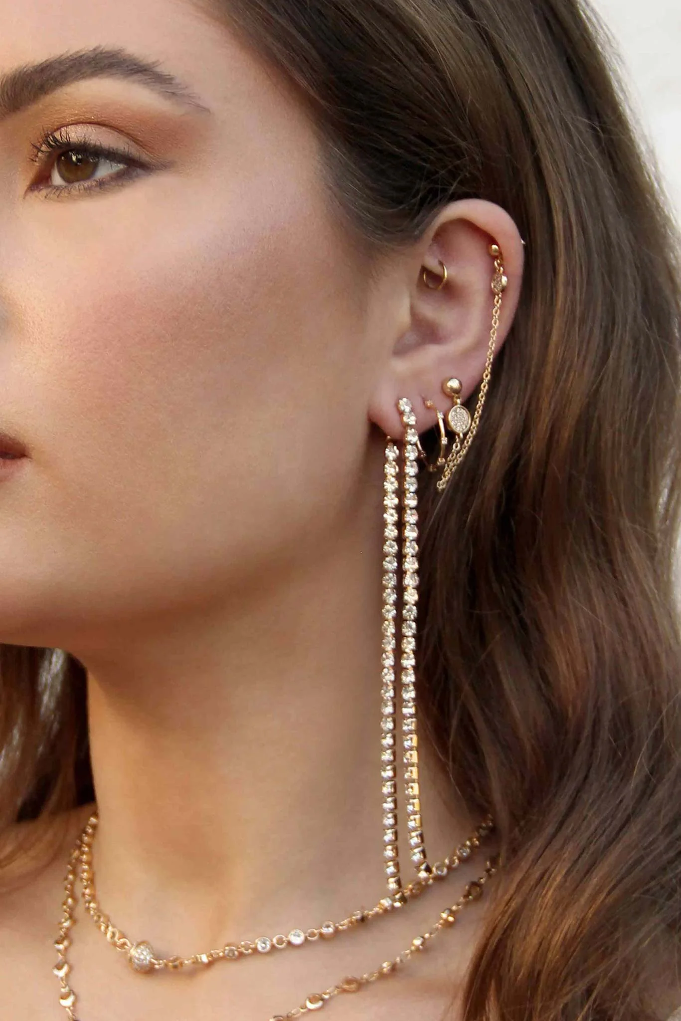 Milan Earrings - Gold - Image 2