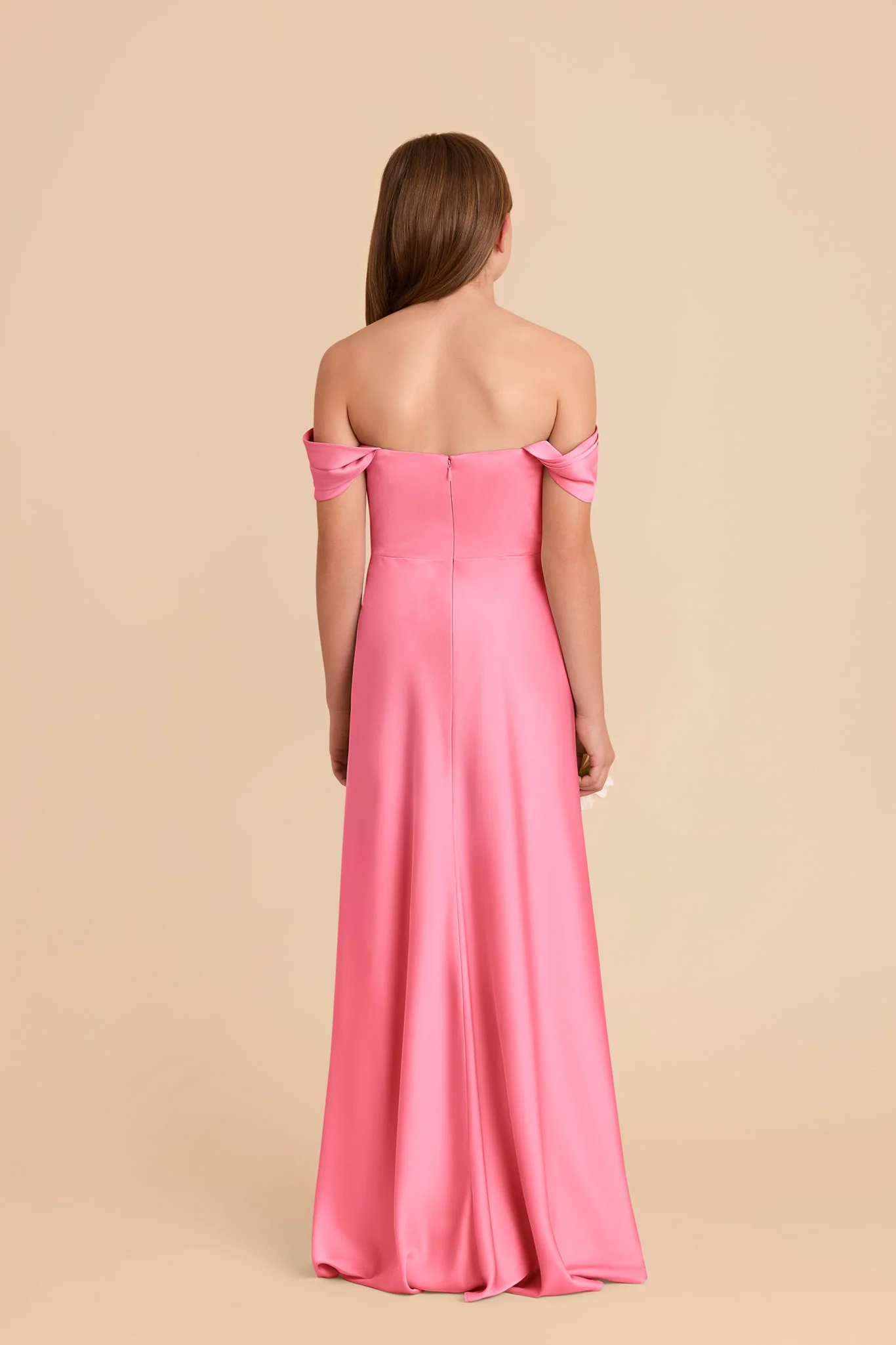 Mimi Junior Matte Satin Dress - Bon Bon Pink - Image 6