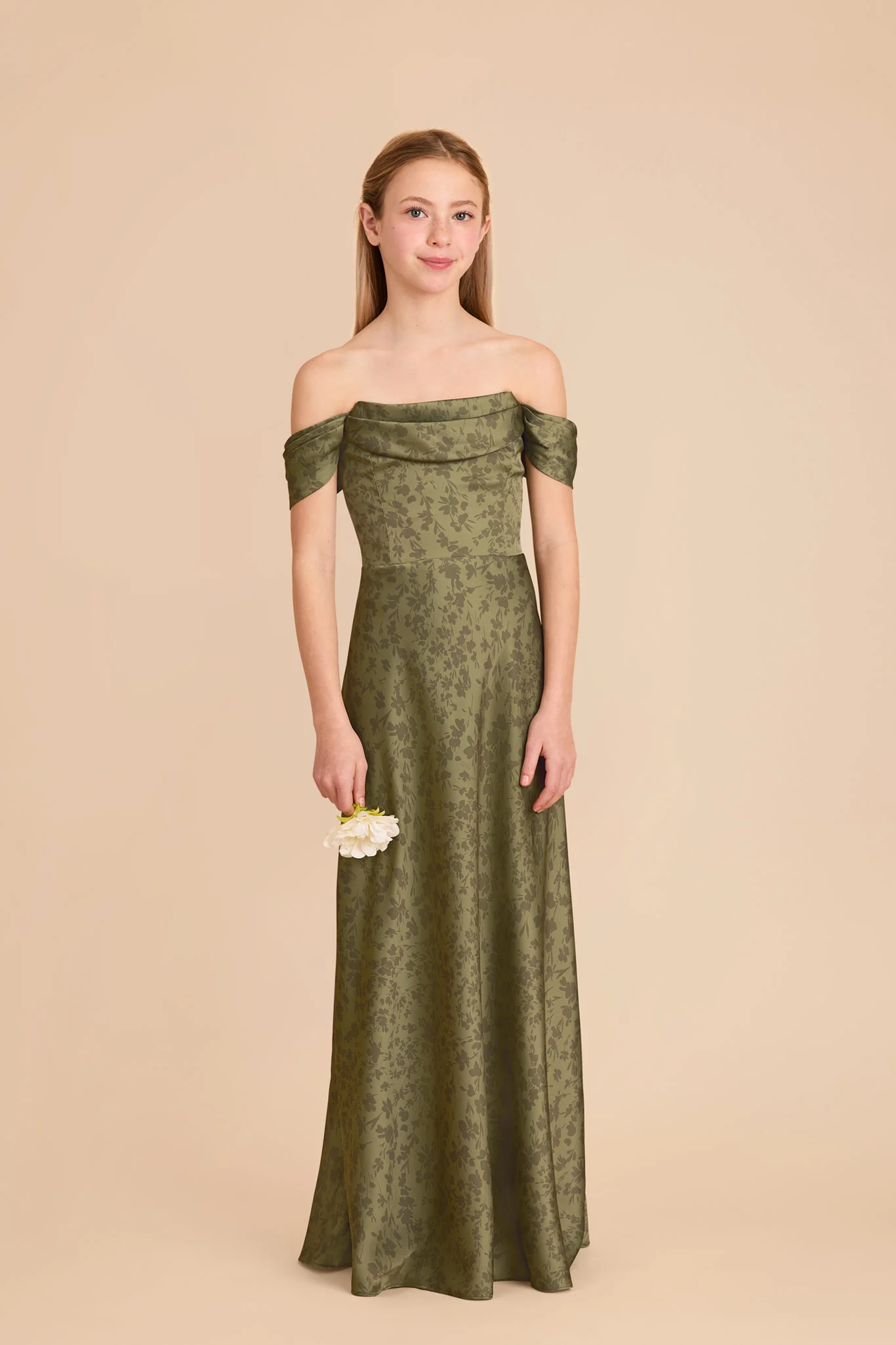 Mimi Junior Matte Satin Dress - Bright Martini Dreamy Floral