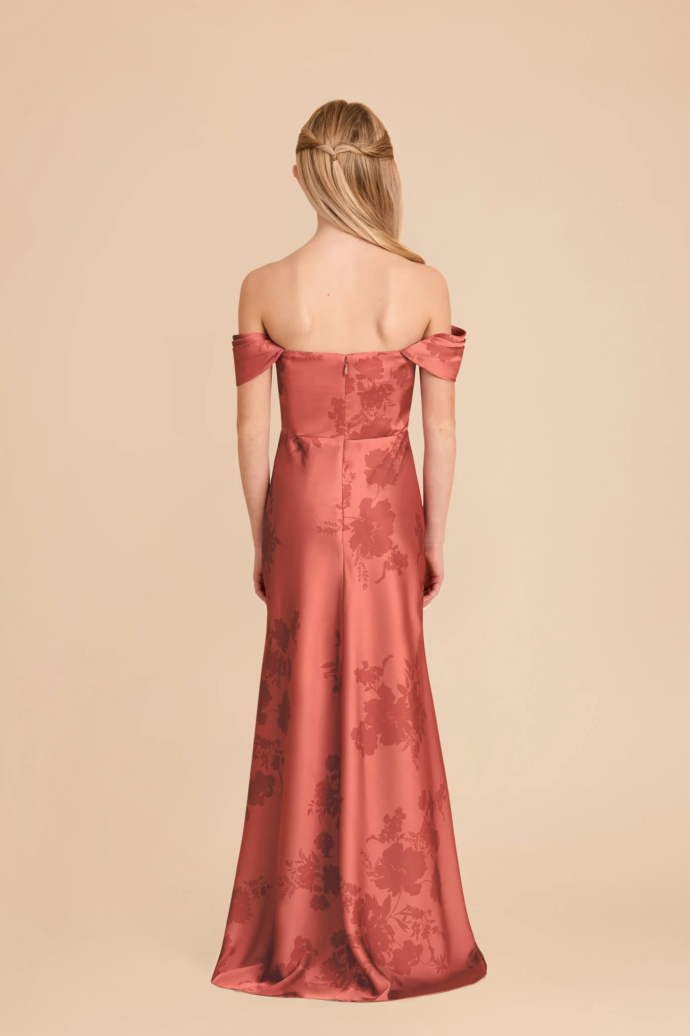 Mimi Junior Matte Satin Dress - Wild Rose Whimsical Blooms - Image 6