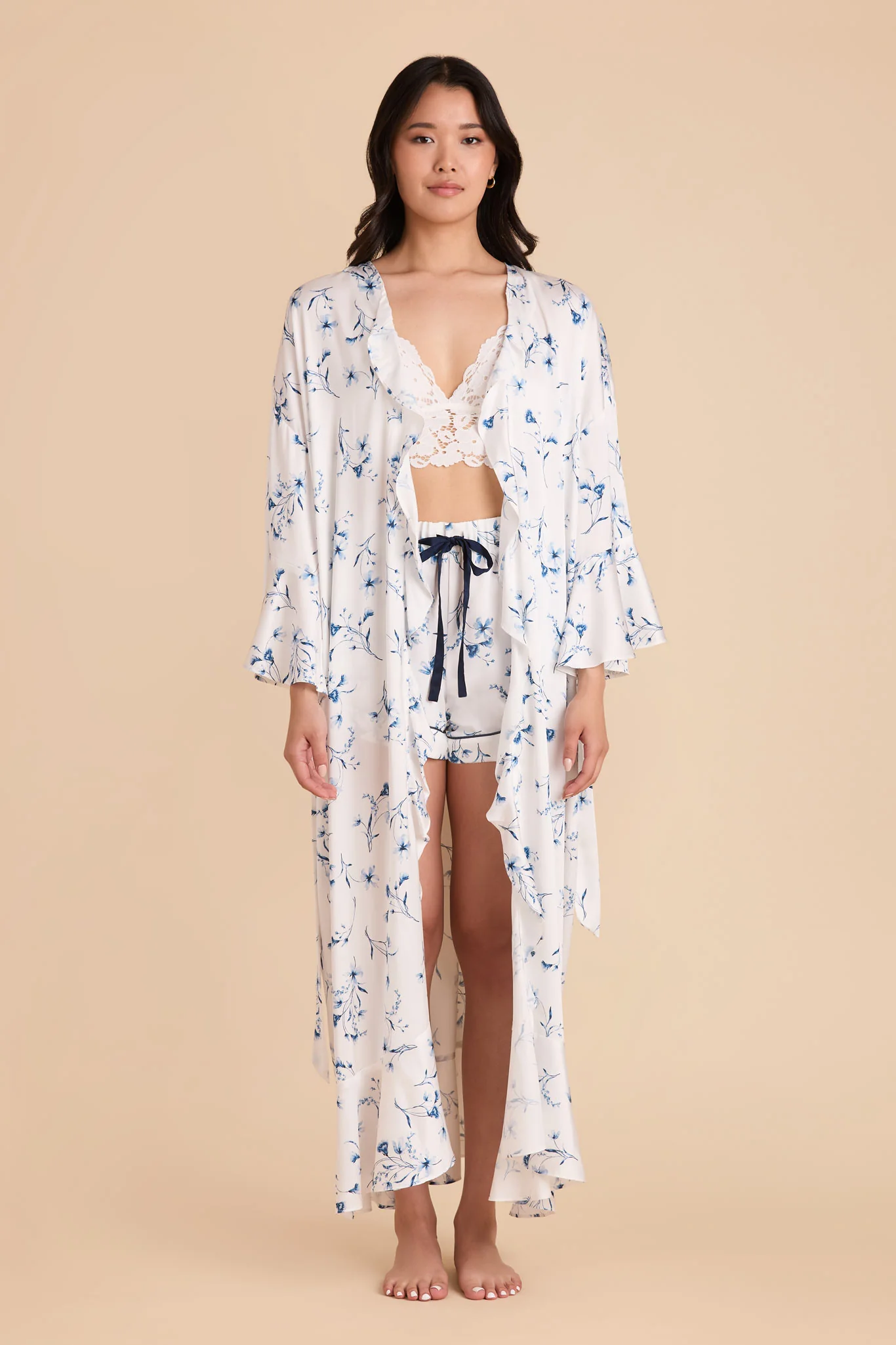 Minnie Jacquard Robe - Blue Le Fleur