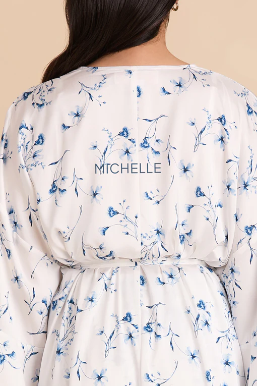 Minnie Jacquard Robe - Blue Le Fleur - Image 2