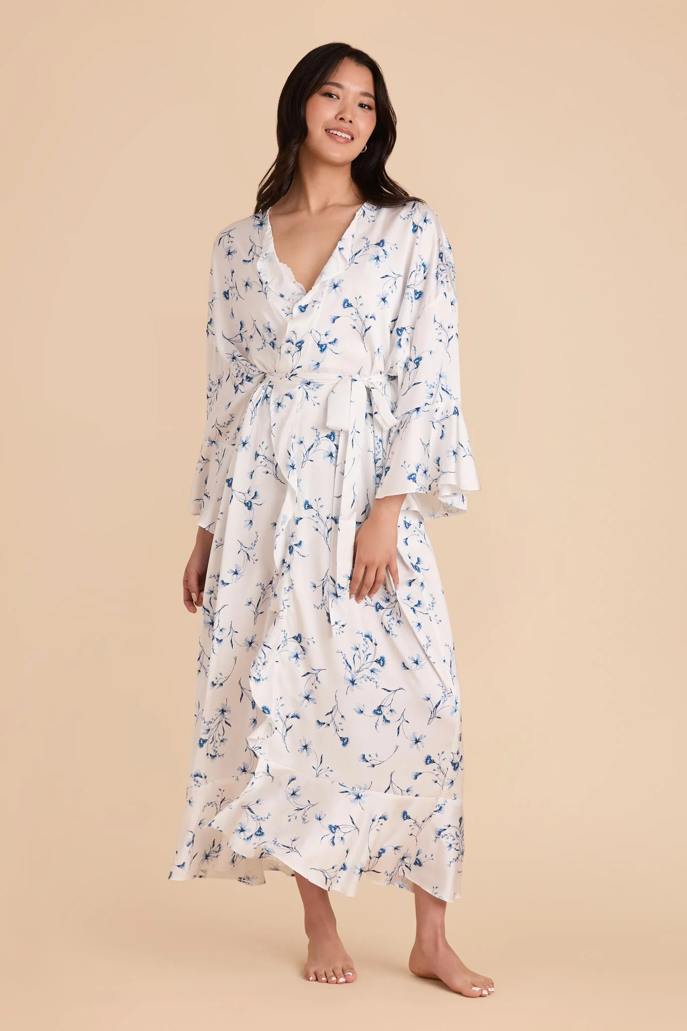 Minnie Jacquard Robe - Blue Le Fleur - Image 3
