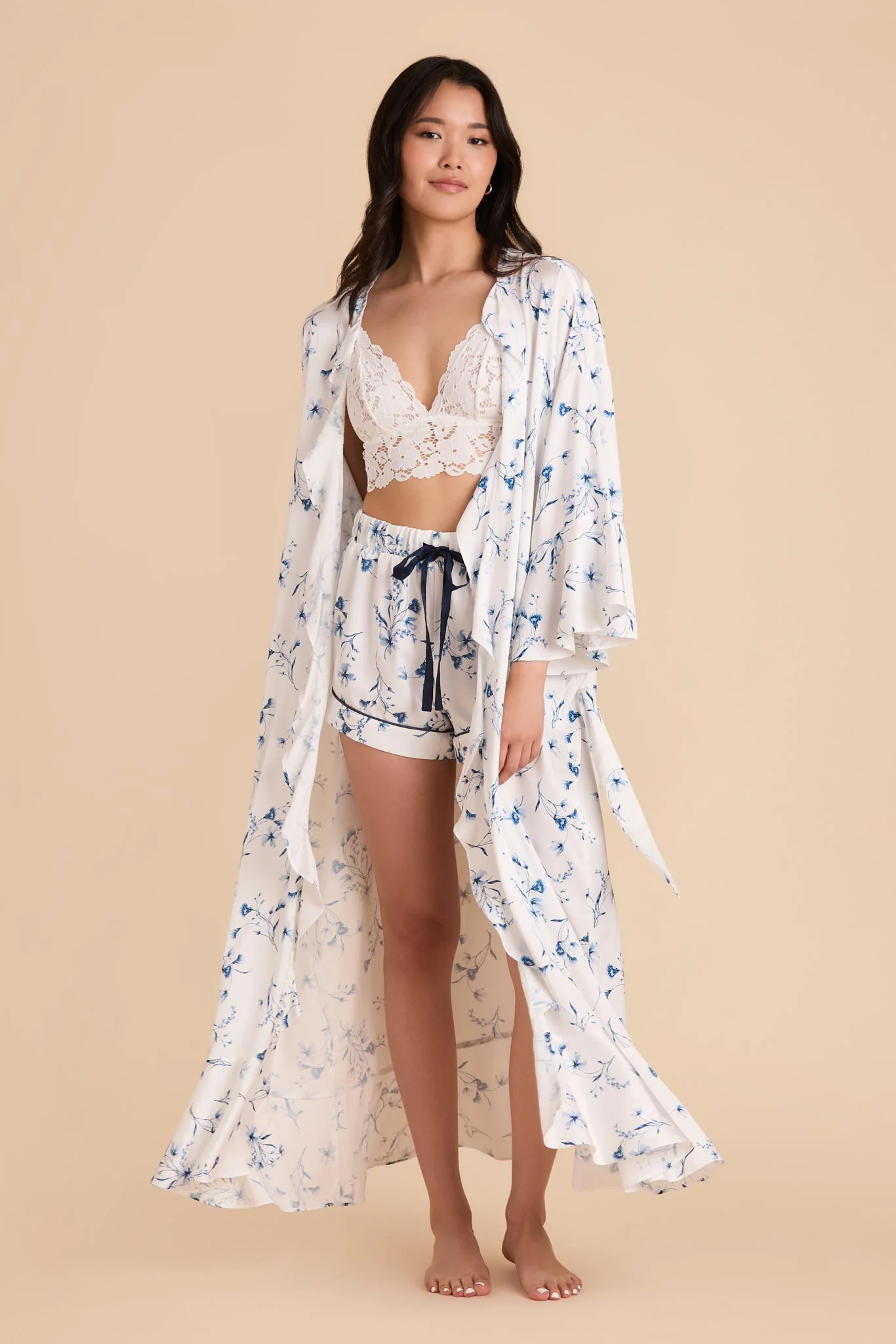 Minnie Jacquard Robe - Blue Le Fleur - Image 4