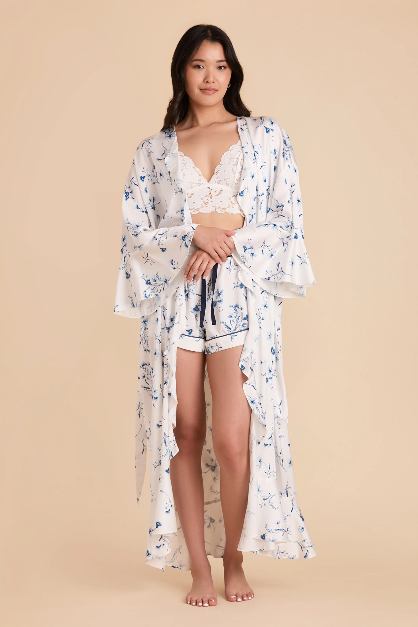 Minnie Jacquard Robe - Blue Le Fleur - Image 5