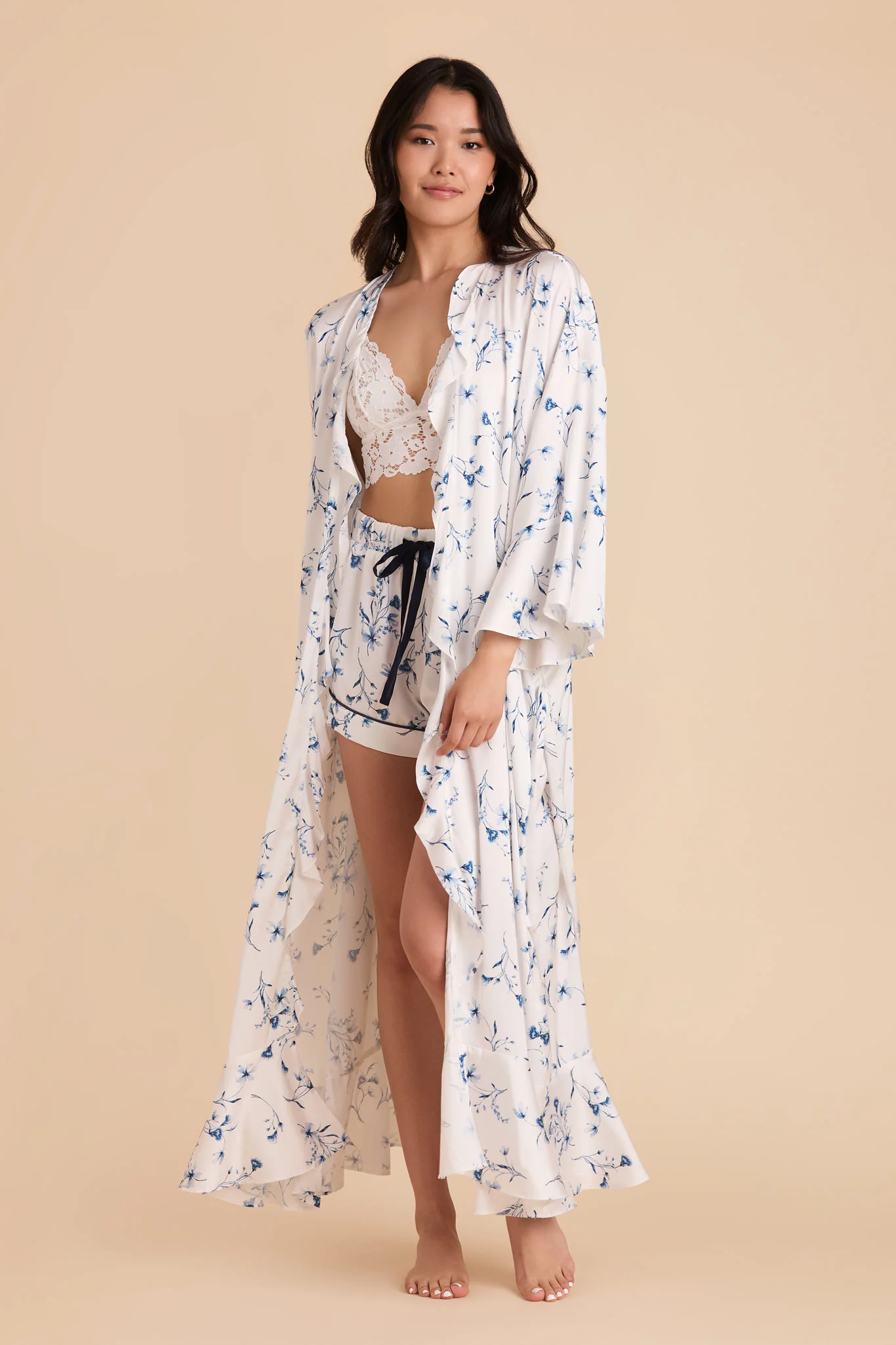 Minnie Jacquard Robe - Blue Le Fleur - Image 6