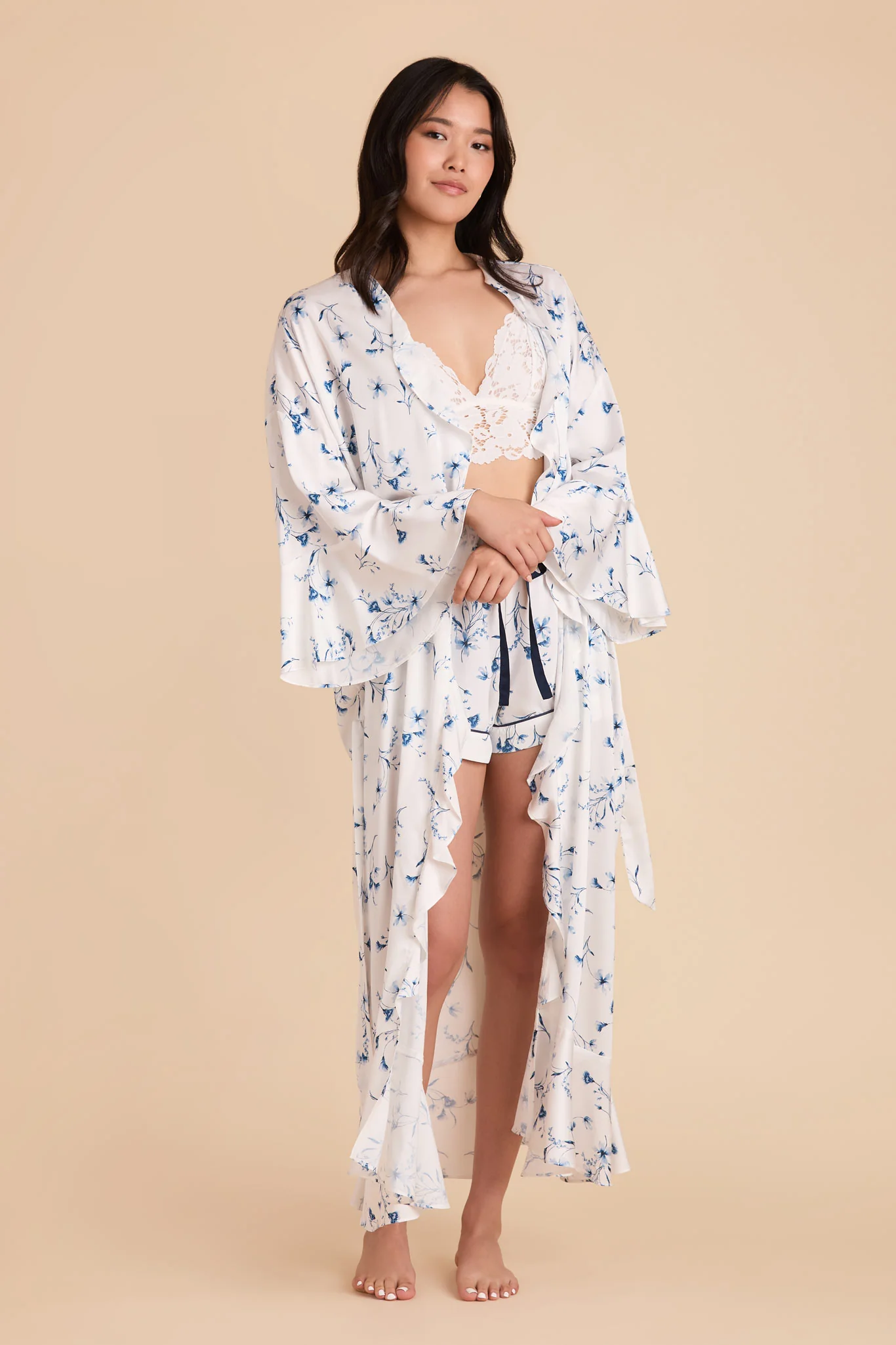 Minnie Jacquard Robe - Blue Le Fleur - Image 7