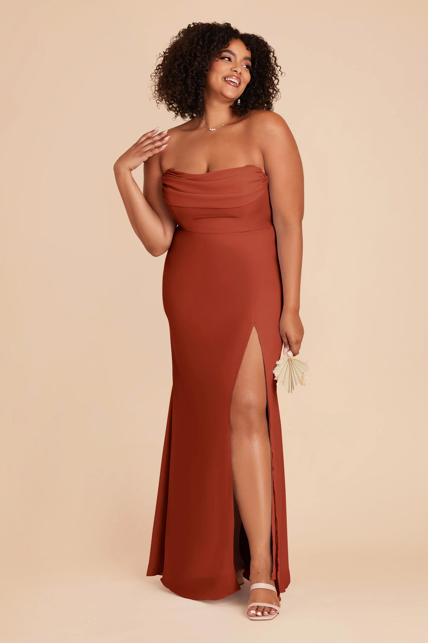 Swatch - Chiffon in Auburn - Image 2