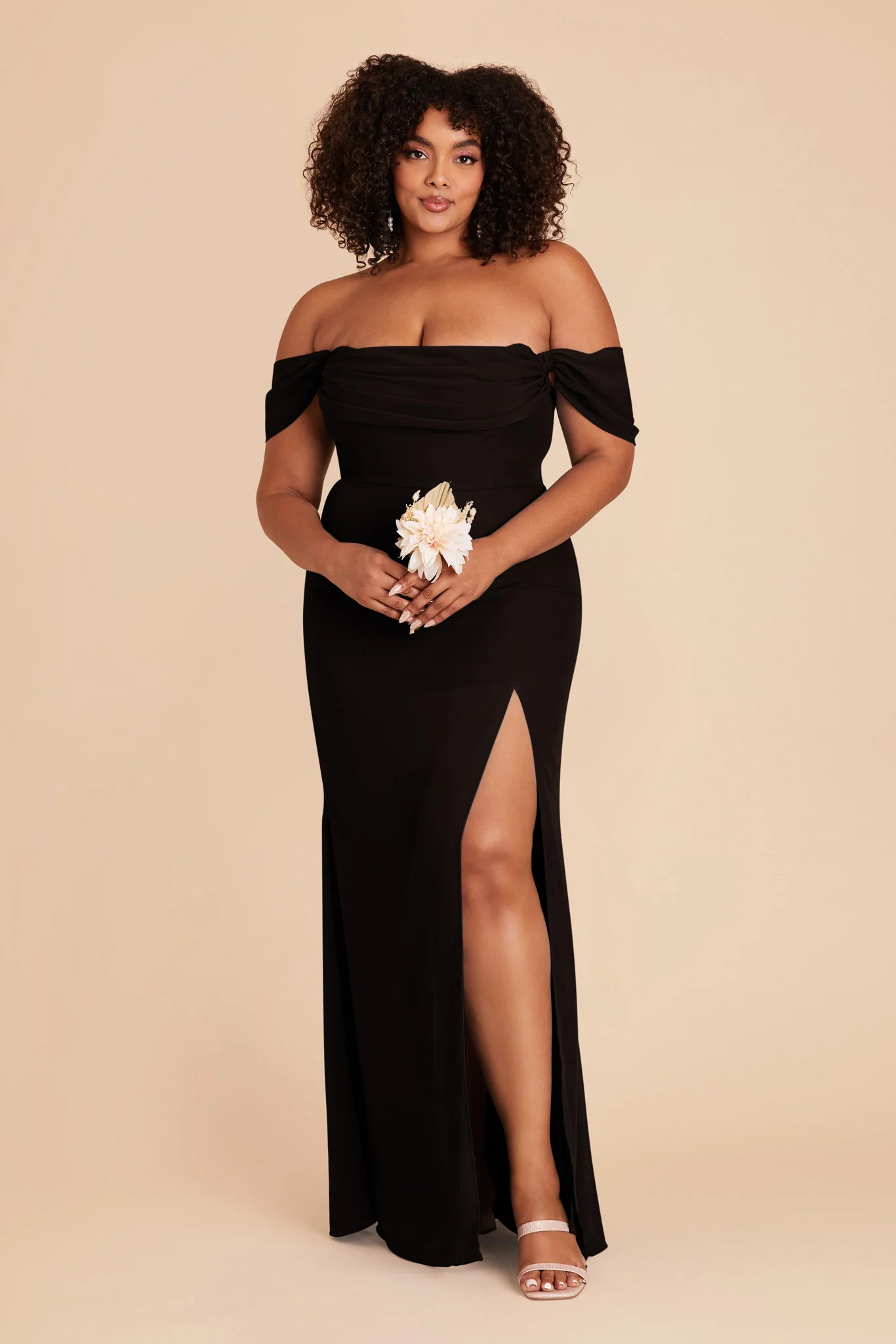 Mira Chiffon Dress - Black - Image 11