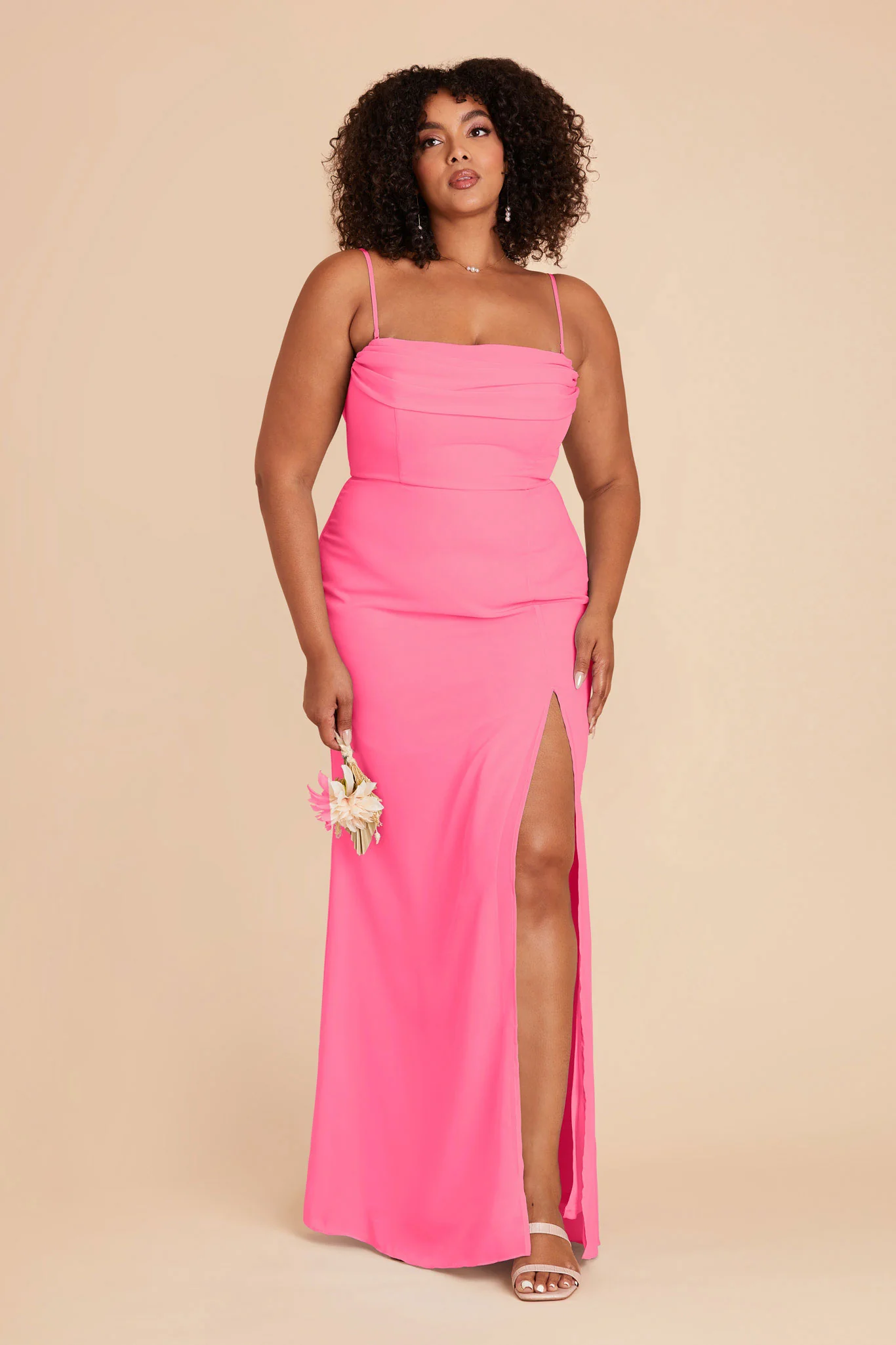 Mira Chiffon Dress - Bon Bon Pink - Image 10