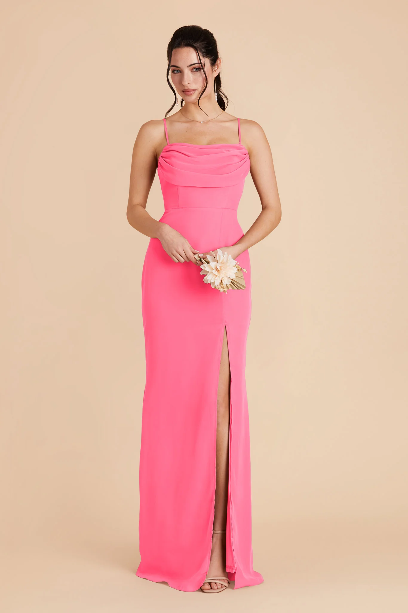Mira Chiffon Dress - Bon Bon Pink - Image 7