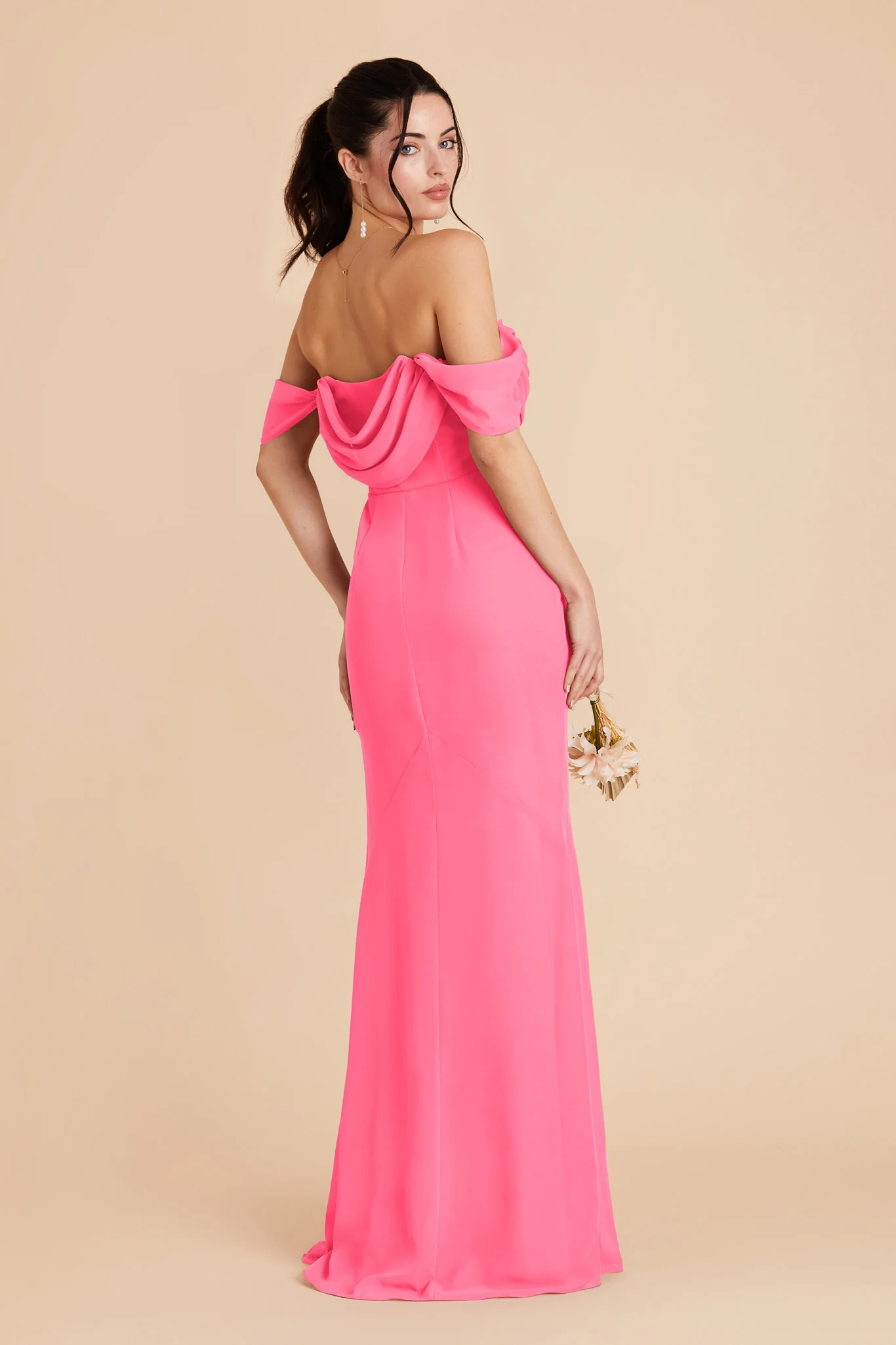 Mira Chiffon Dress - Bon Bon Pink - Image 8