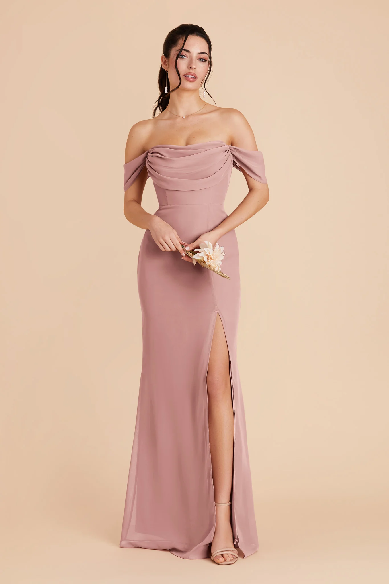 Mira Chiffon Dress - English Rose