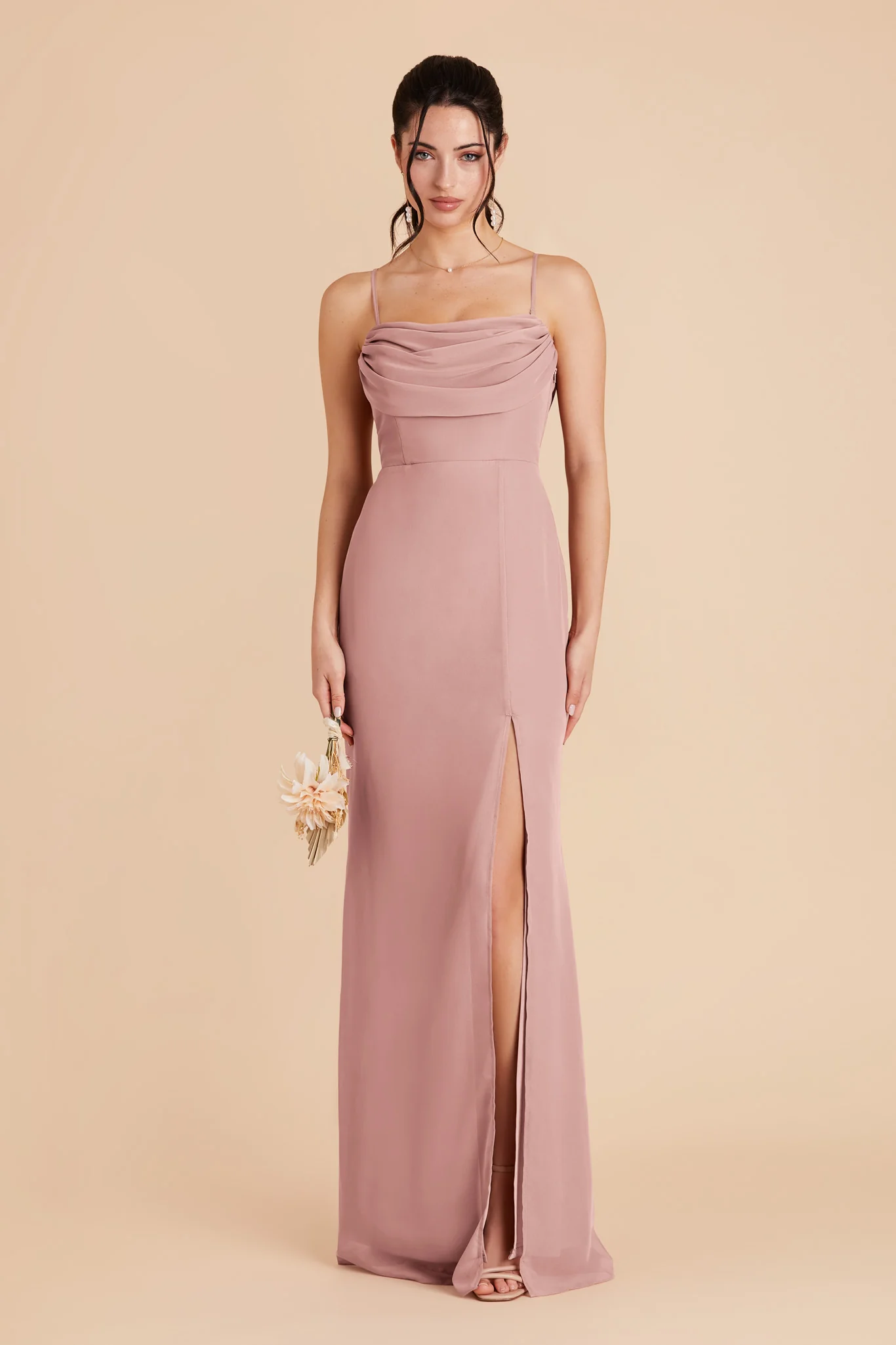 Mira Chiffon Dress - English Rose - Image 6