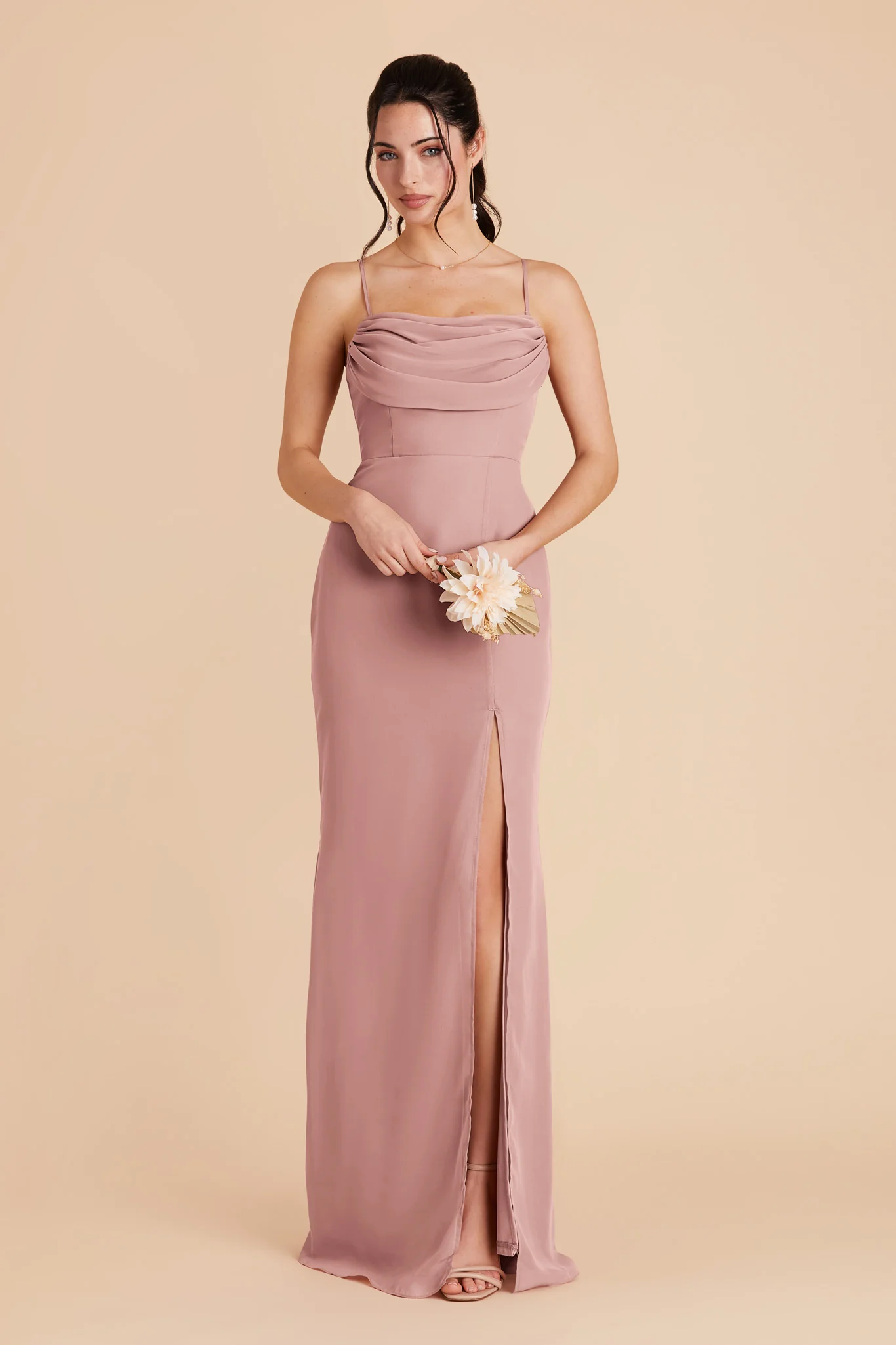 Mira Chiffon Dress - English Rose - Image 7