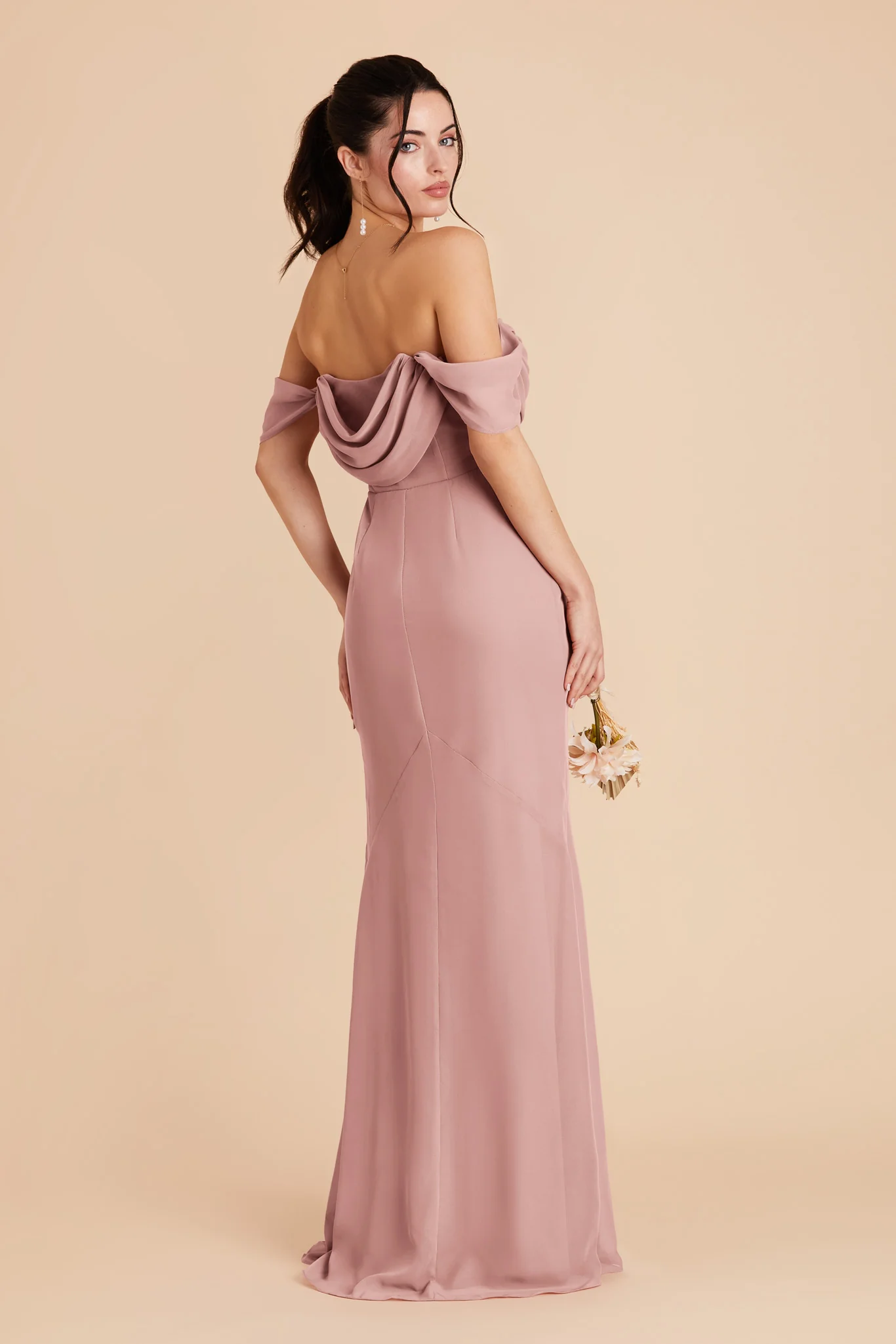 Mira Chiffon Dress - English Rose - Image 8