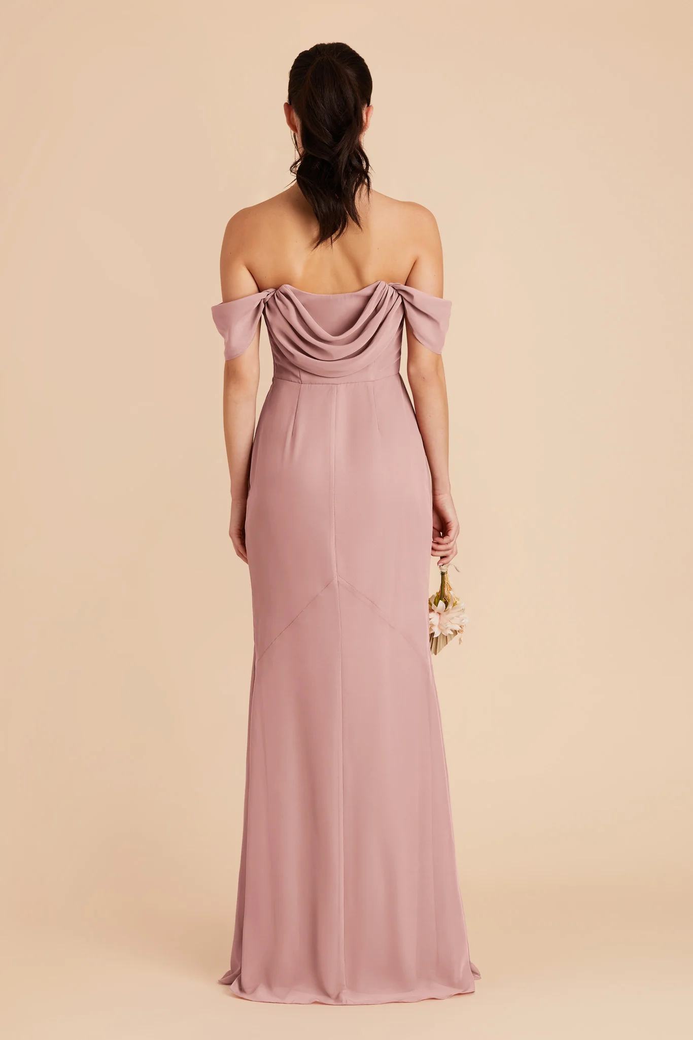 Mira Chiffon Dress - English Rose - Image 9