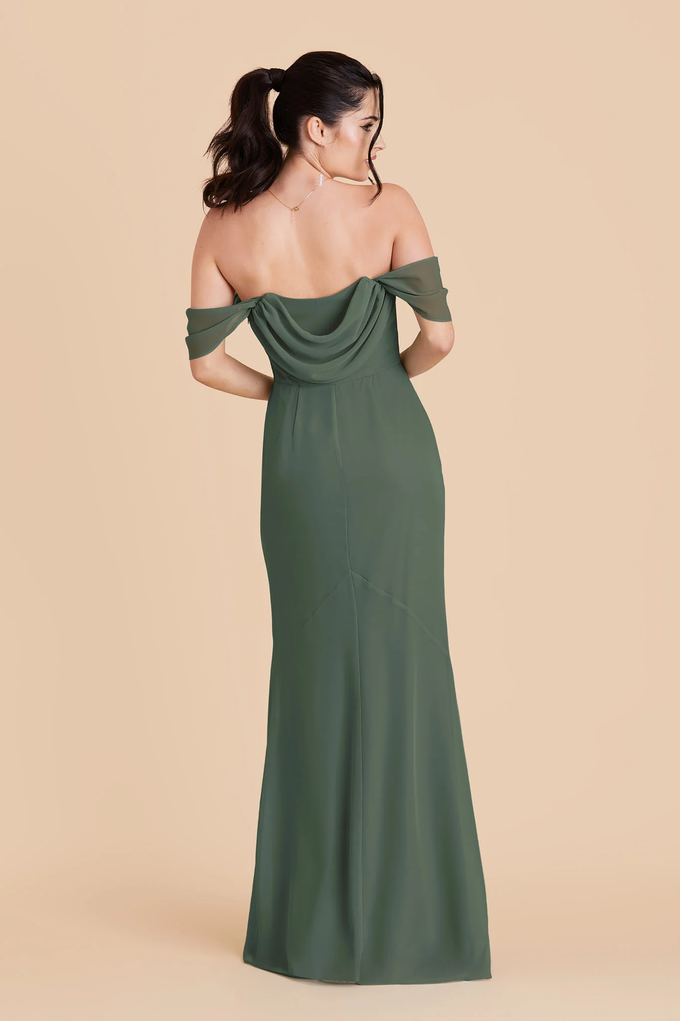 Mira Chiffon Dress - Eucalyptus - Image 6