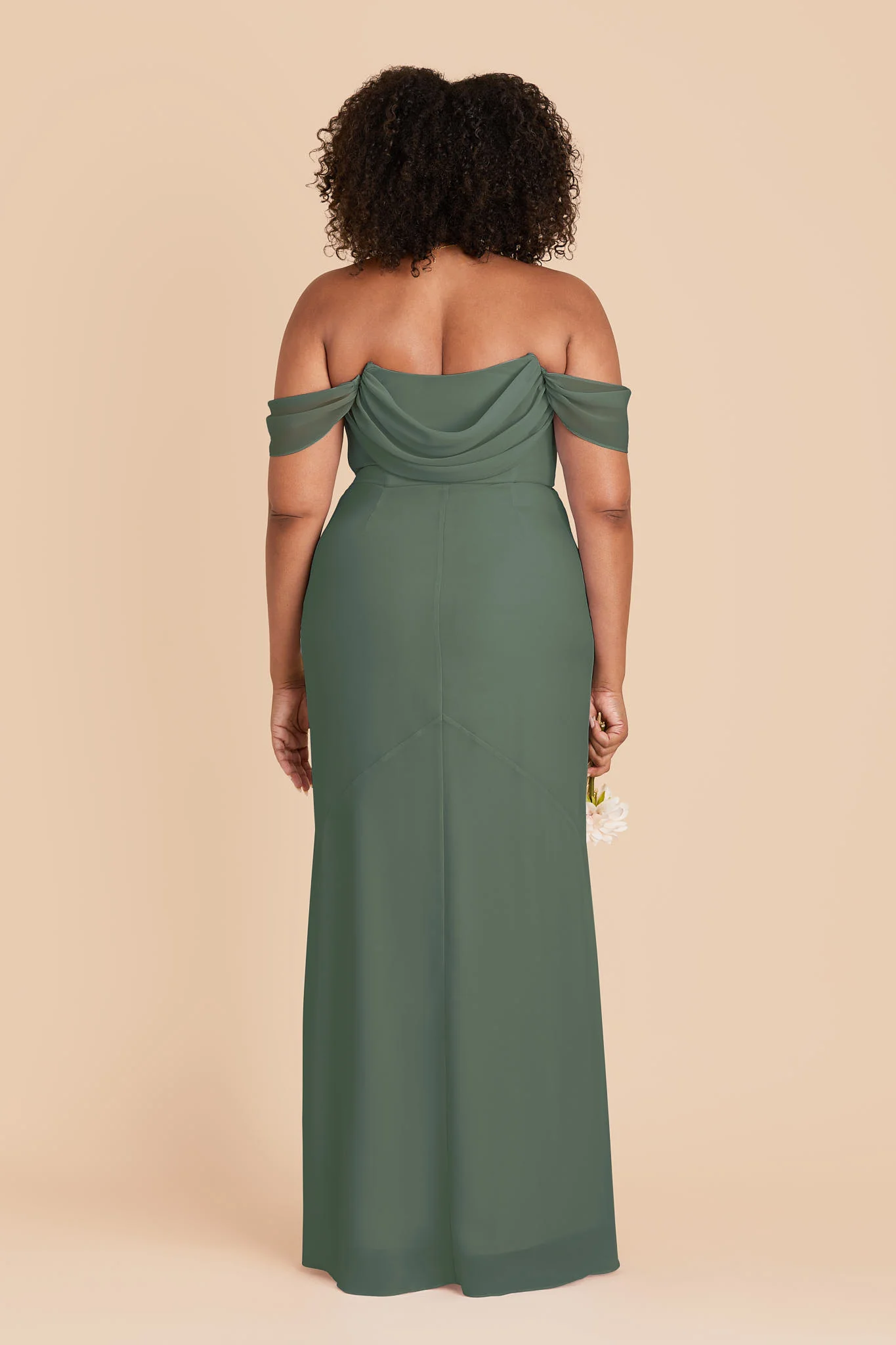 Mira Chiffon Dress - Eucalyptus - Image 9