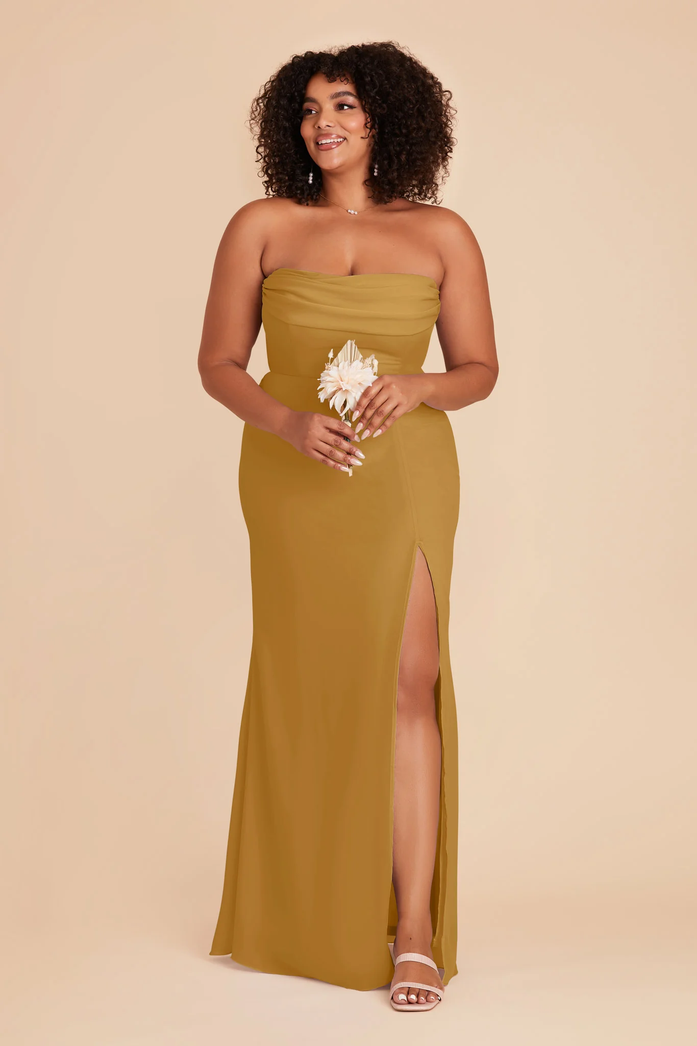 Mira Chiffon Dress - Marigold - Image 6