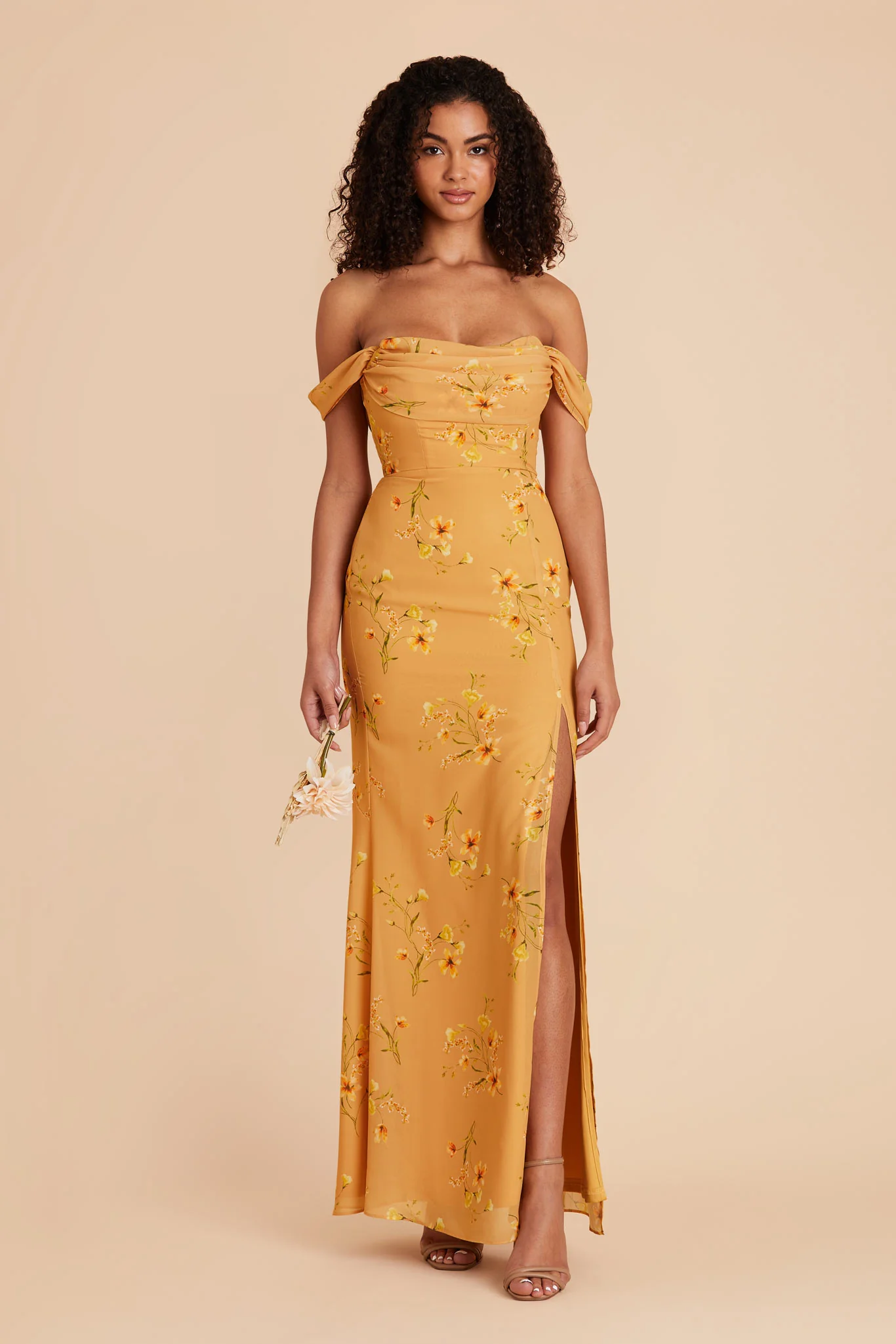 Mira Chiffon Dress - Marigold Le Fleur