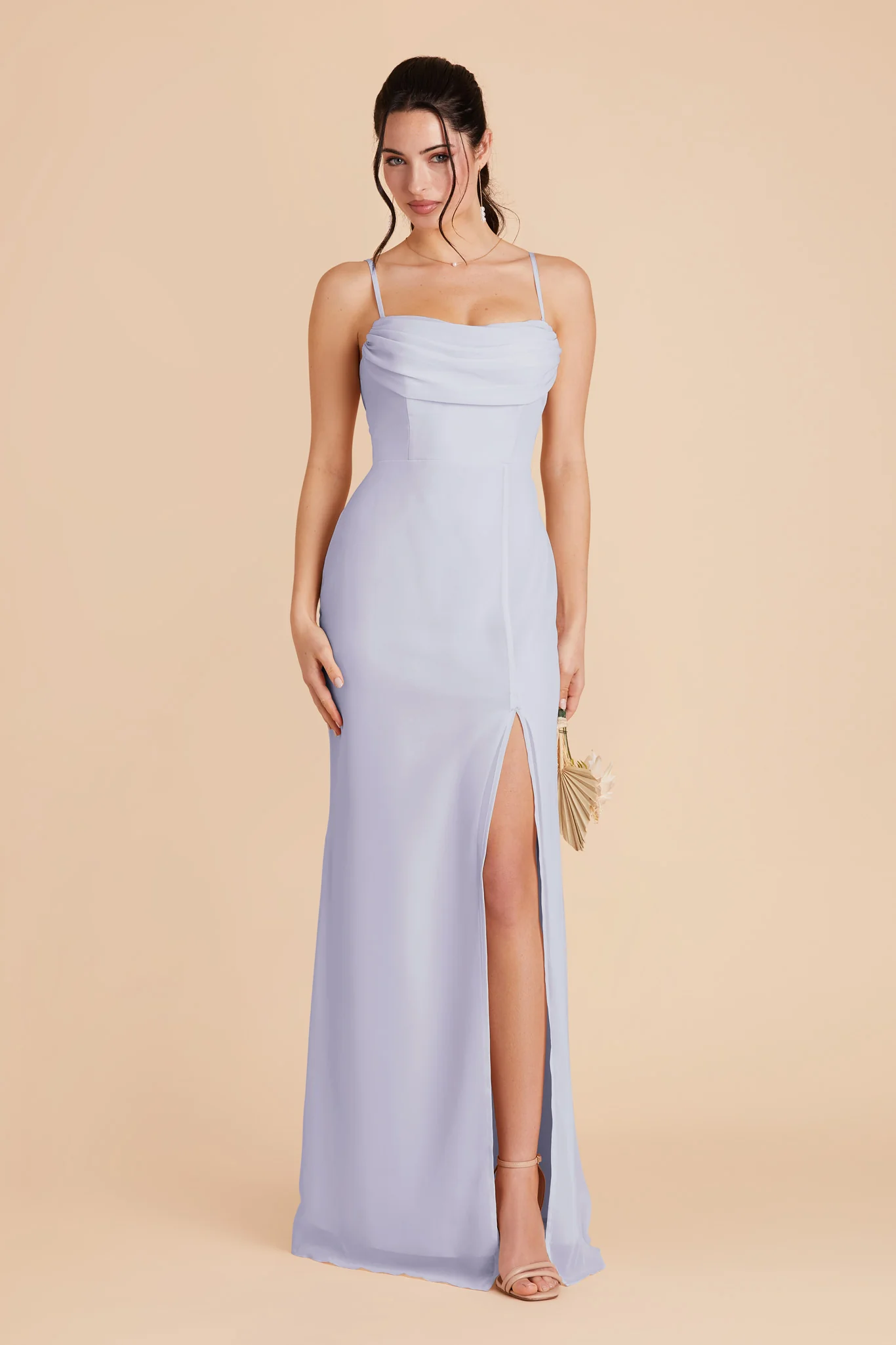 Mira Chiffon Dress - Periwinkle Blue - Image 3