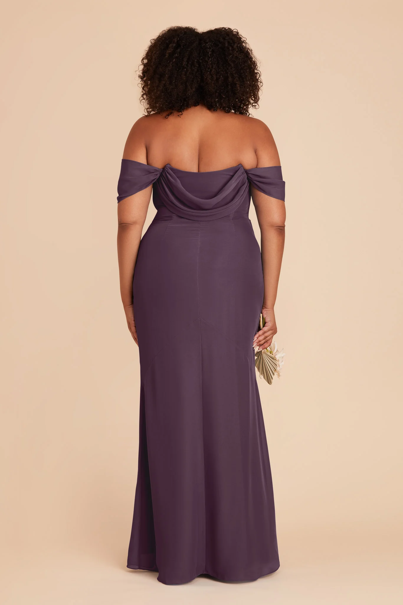 Mira Chiffon Dress - Plum - Image 17