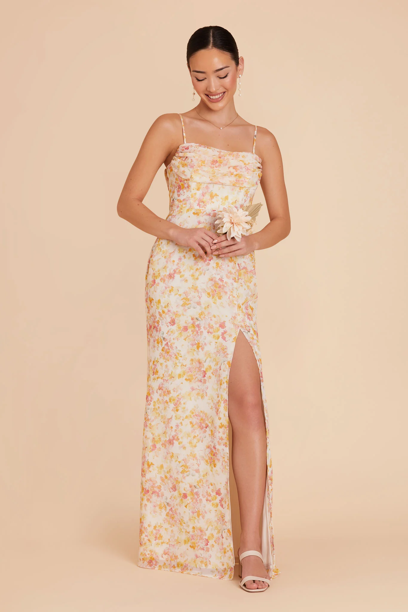Mira Chiffon Dress - Pressed Floral - Image 2