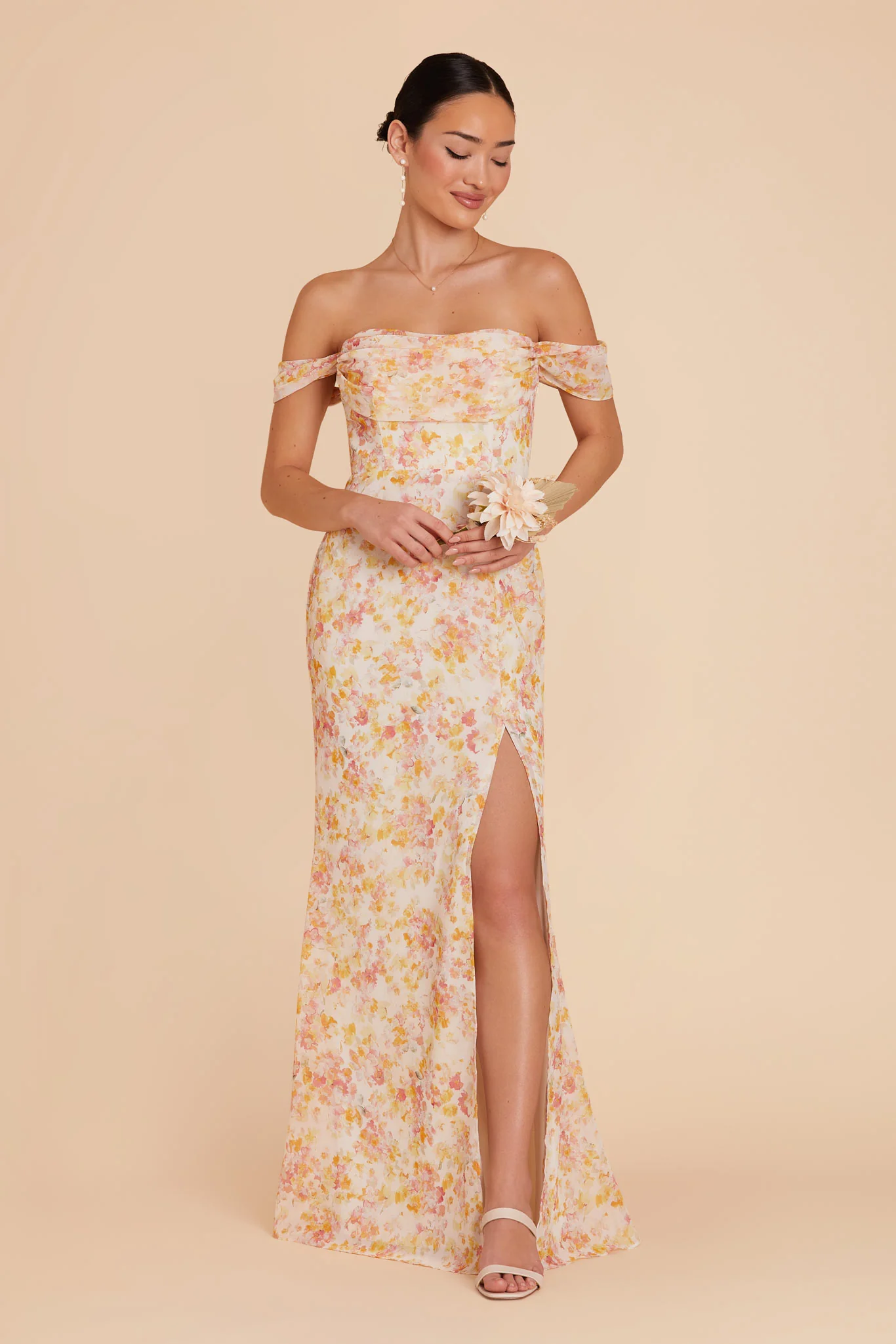 Mira Chiffon Dress - Pressed Floral - Image 5