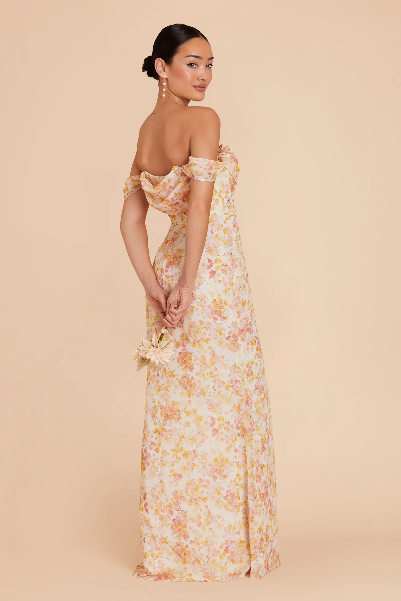 Mira Chiffon Dress - Pressed Floral - Image 8