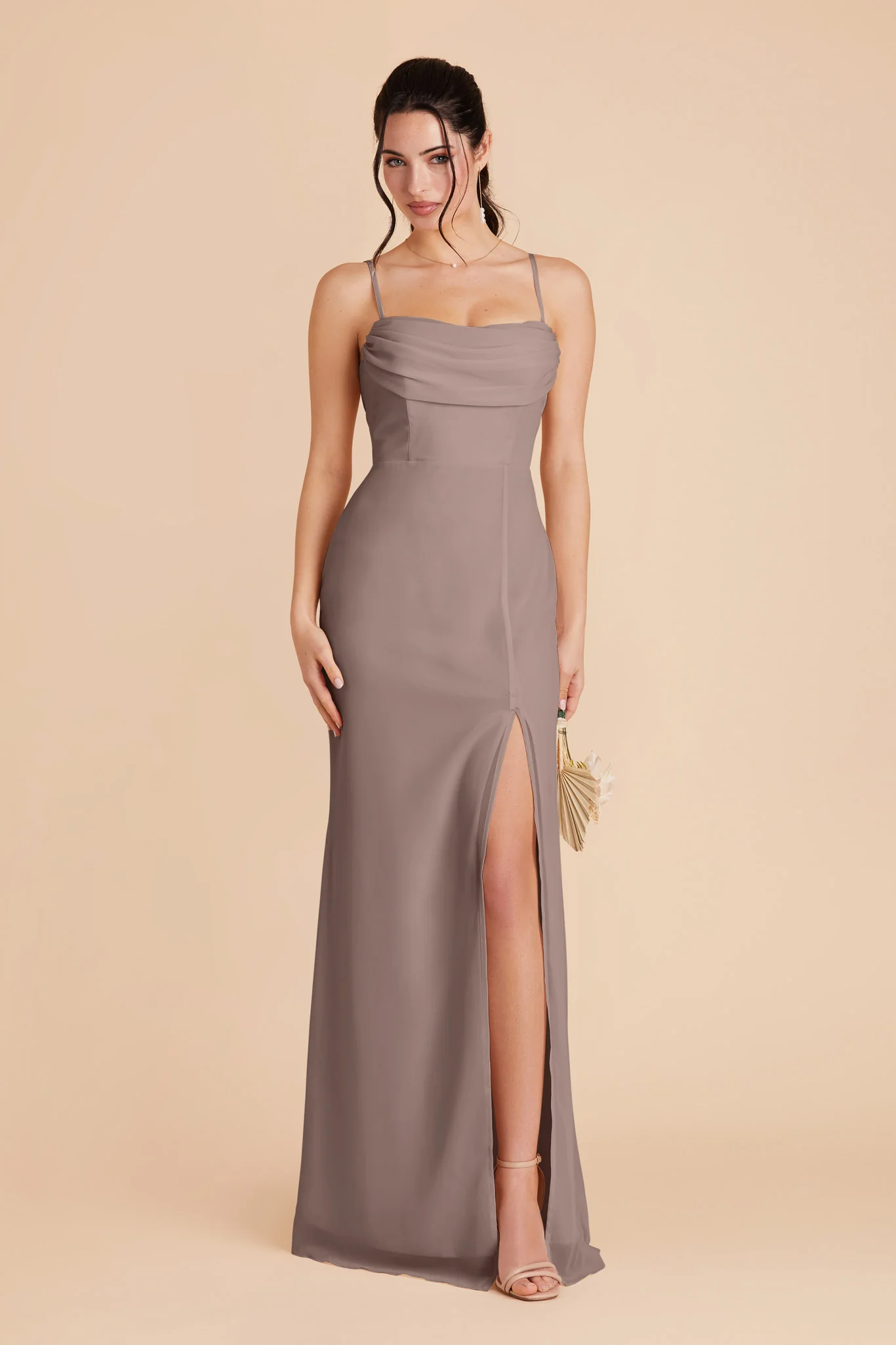 Mira Chiffon Dress - Toffee - Image 7