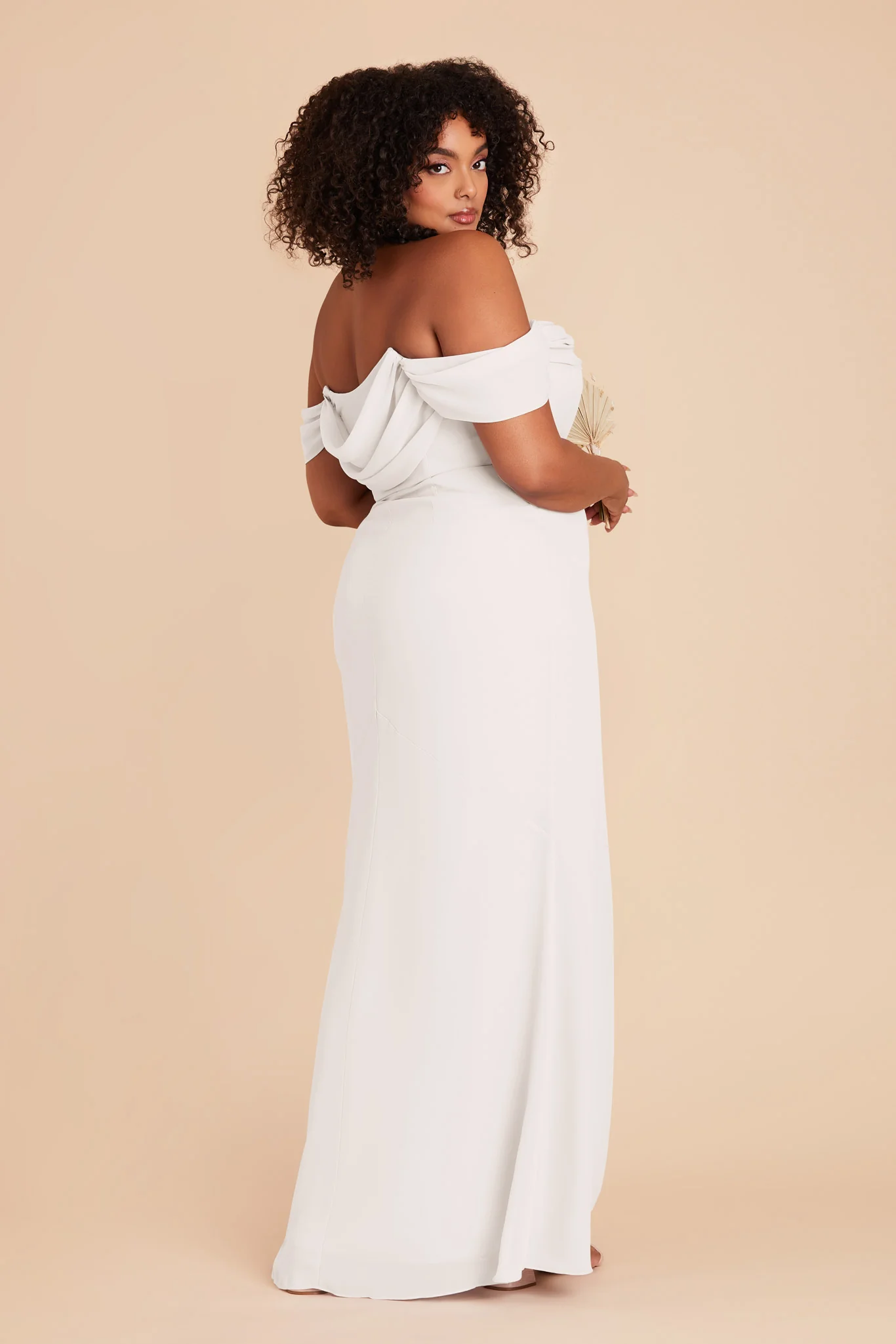 Mira Chiffon Dress - White - Image 7