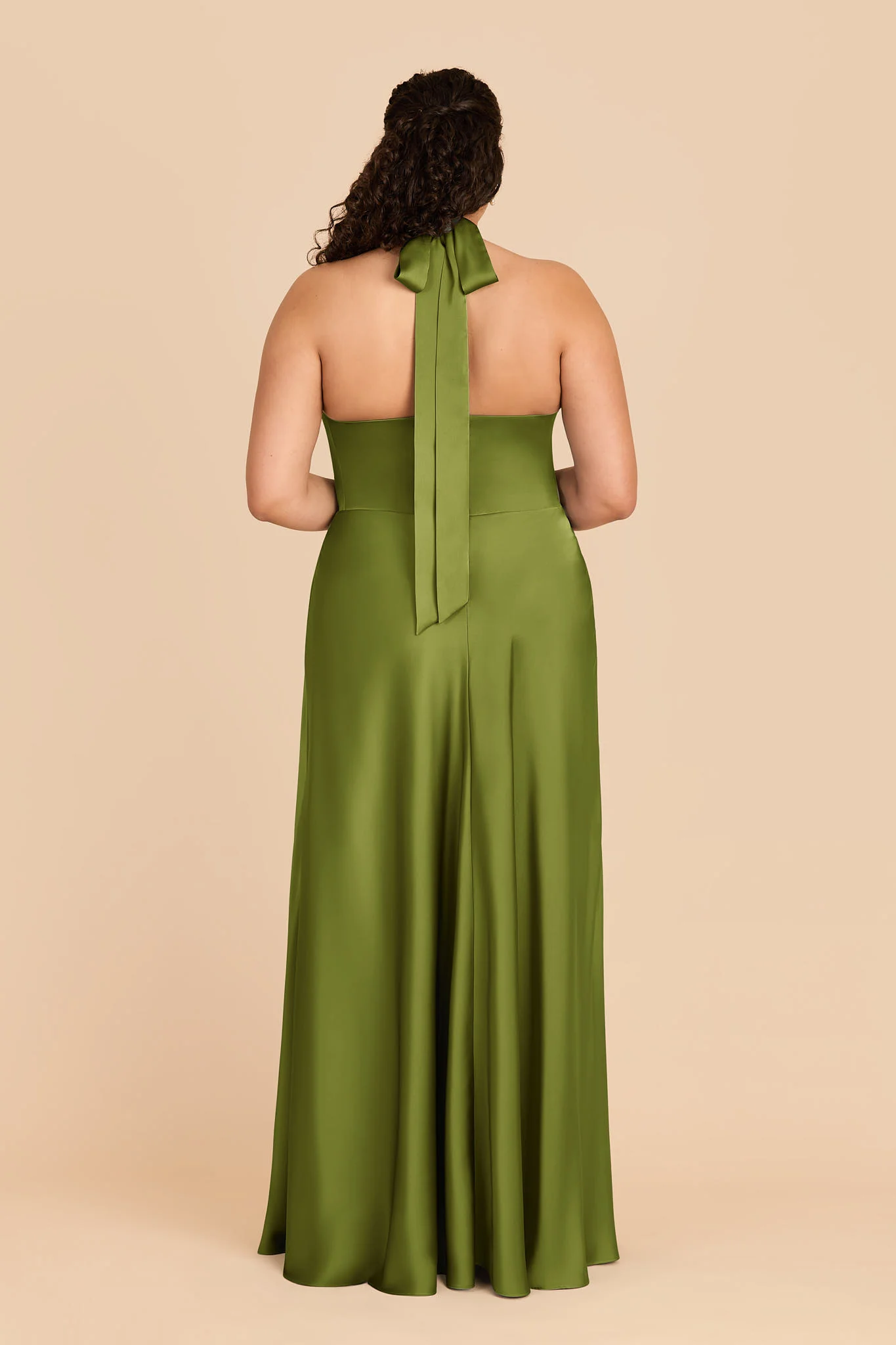 Monica Matte Satin Dress - Cactus - Image 8