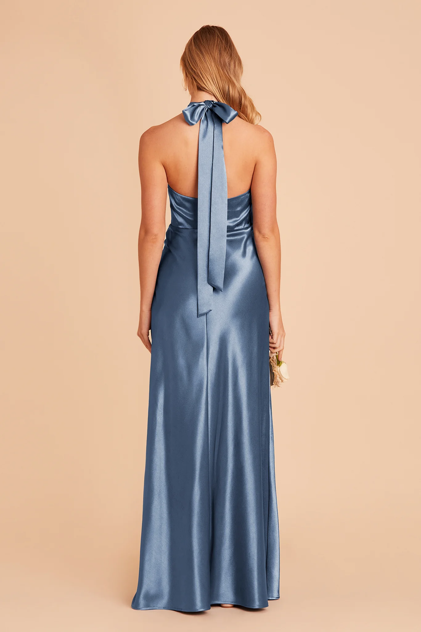 Monica Shiny Satin Dress - Twilight - Image 9