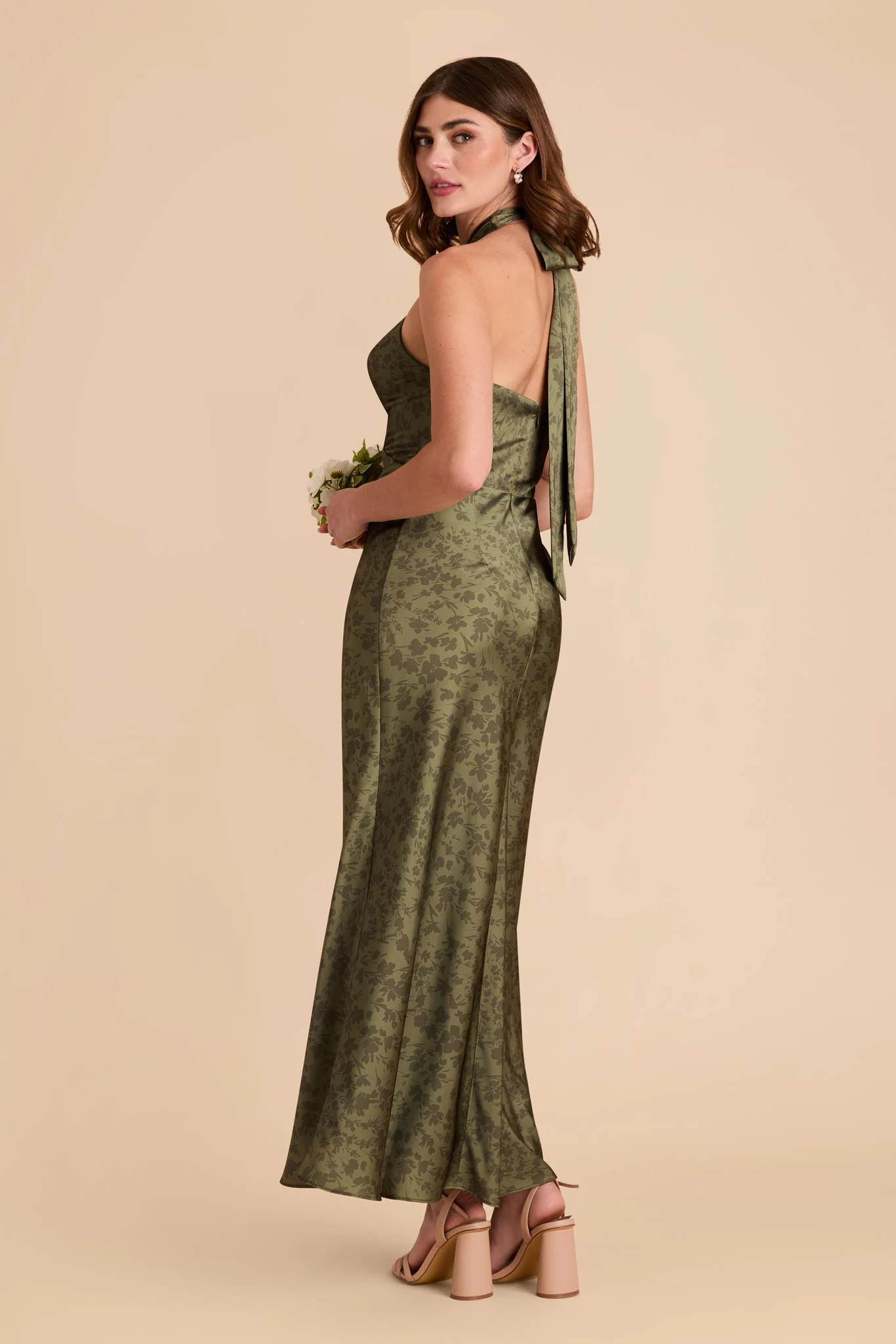 Monique Matte Satin Dress - Bright Martini Dreamy Floral - Image 3
