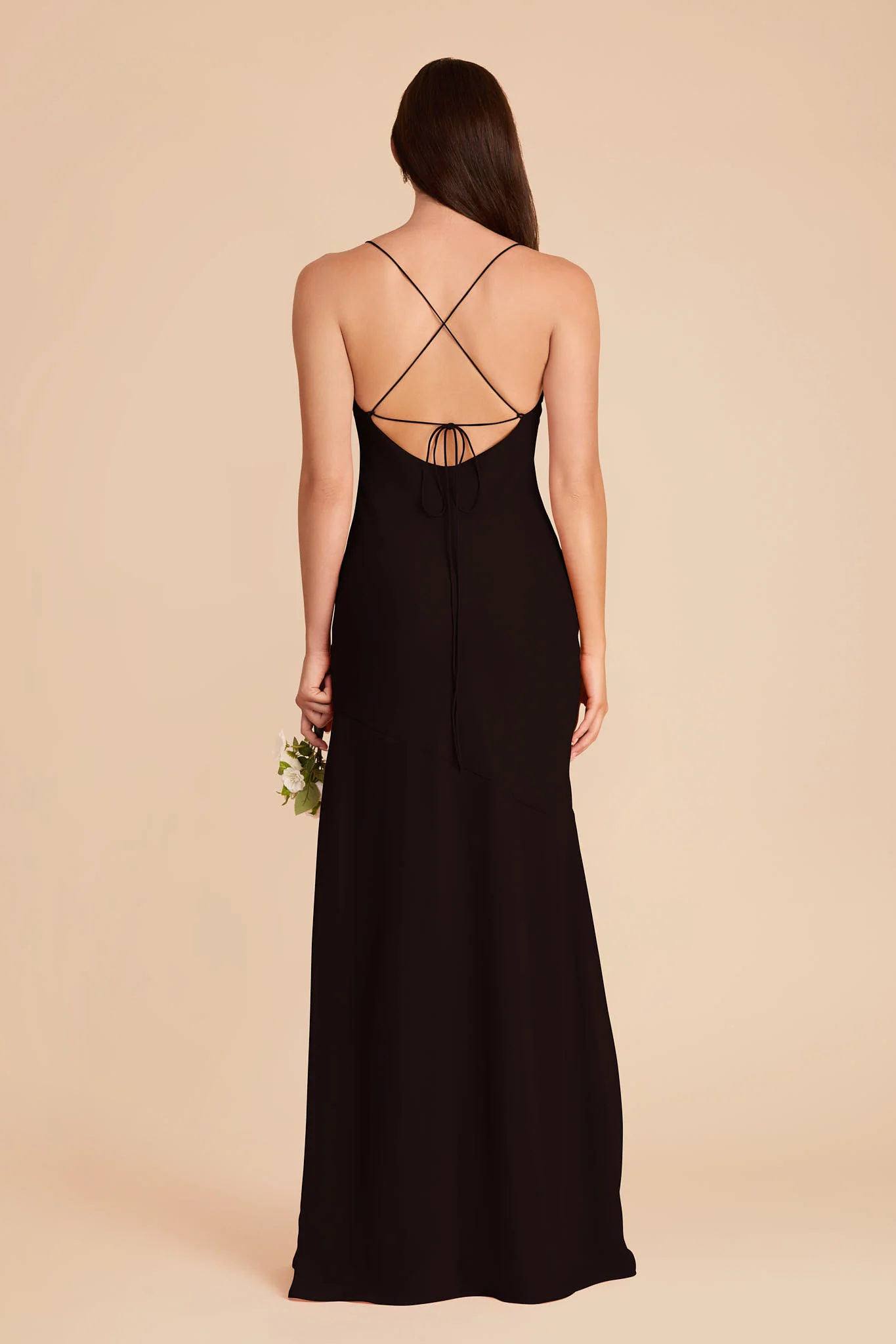 Olivia Chiffon Dress - Black - Image 4