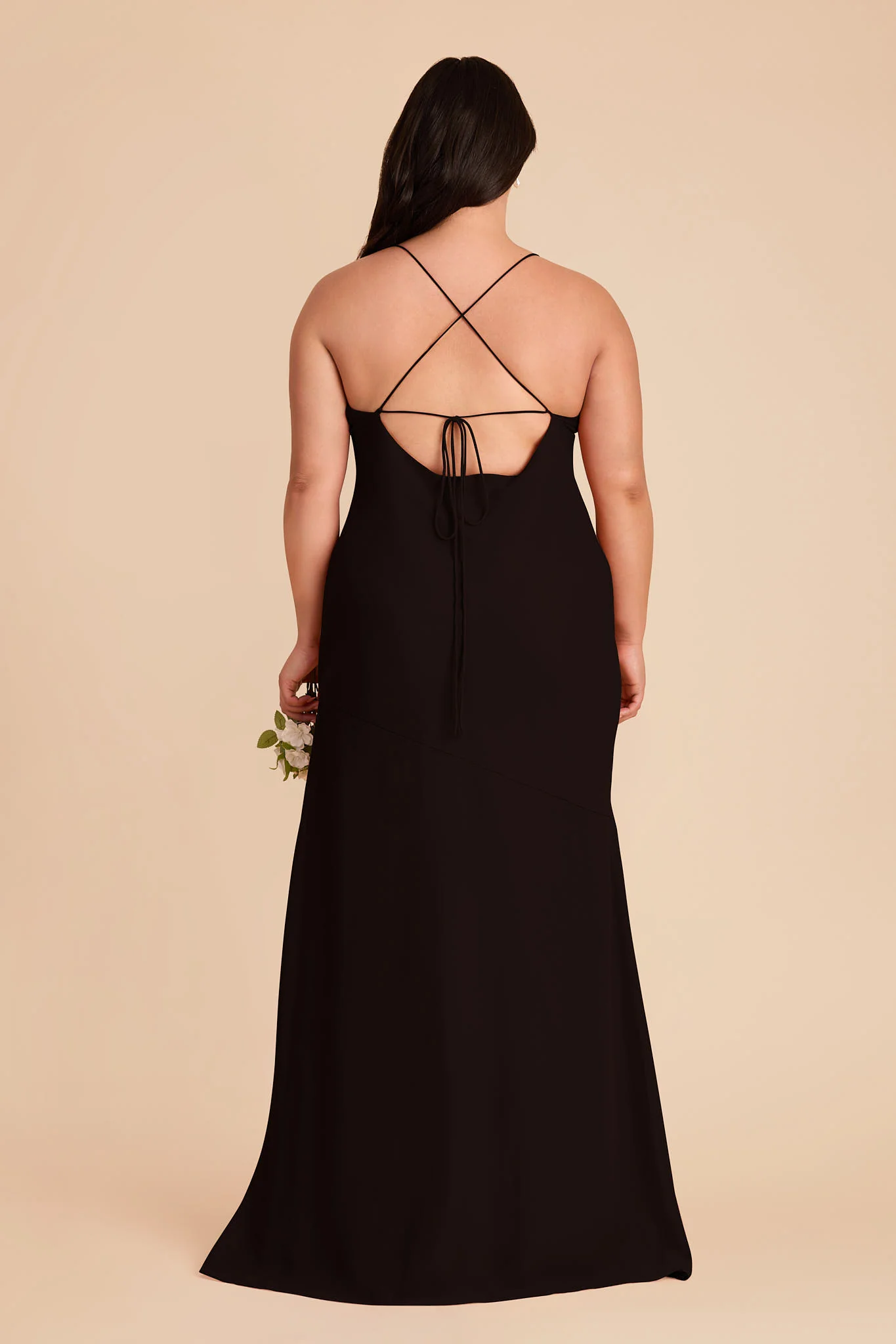 Olivia Chiffon Dress - Black - Image 8