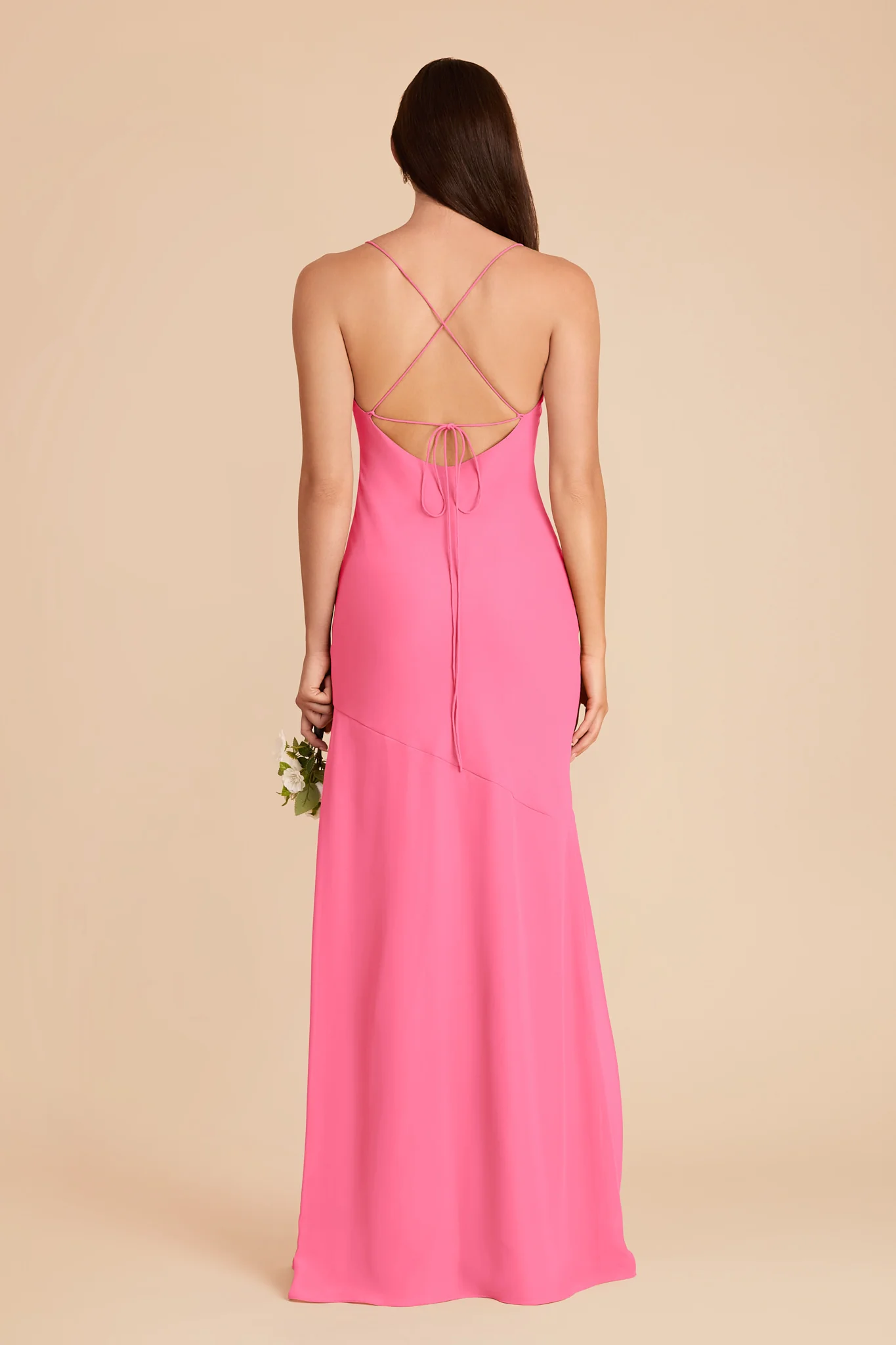 Olivia Chiffon Dress - Bon Bon Pink - Image 5