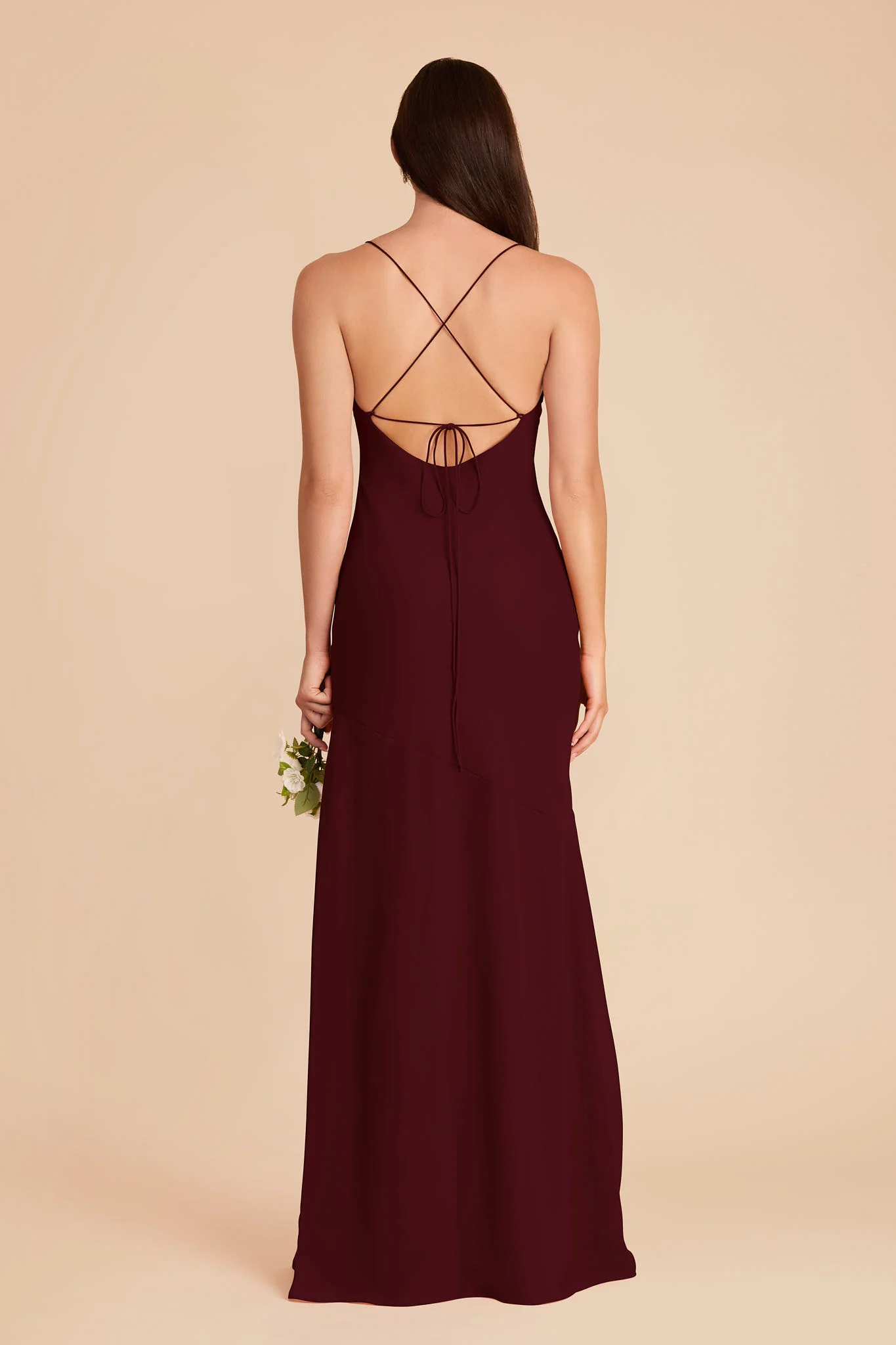 Olivia Chiffon Dress - Cabernet - Image 5