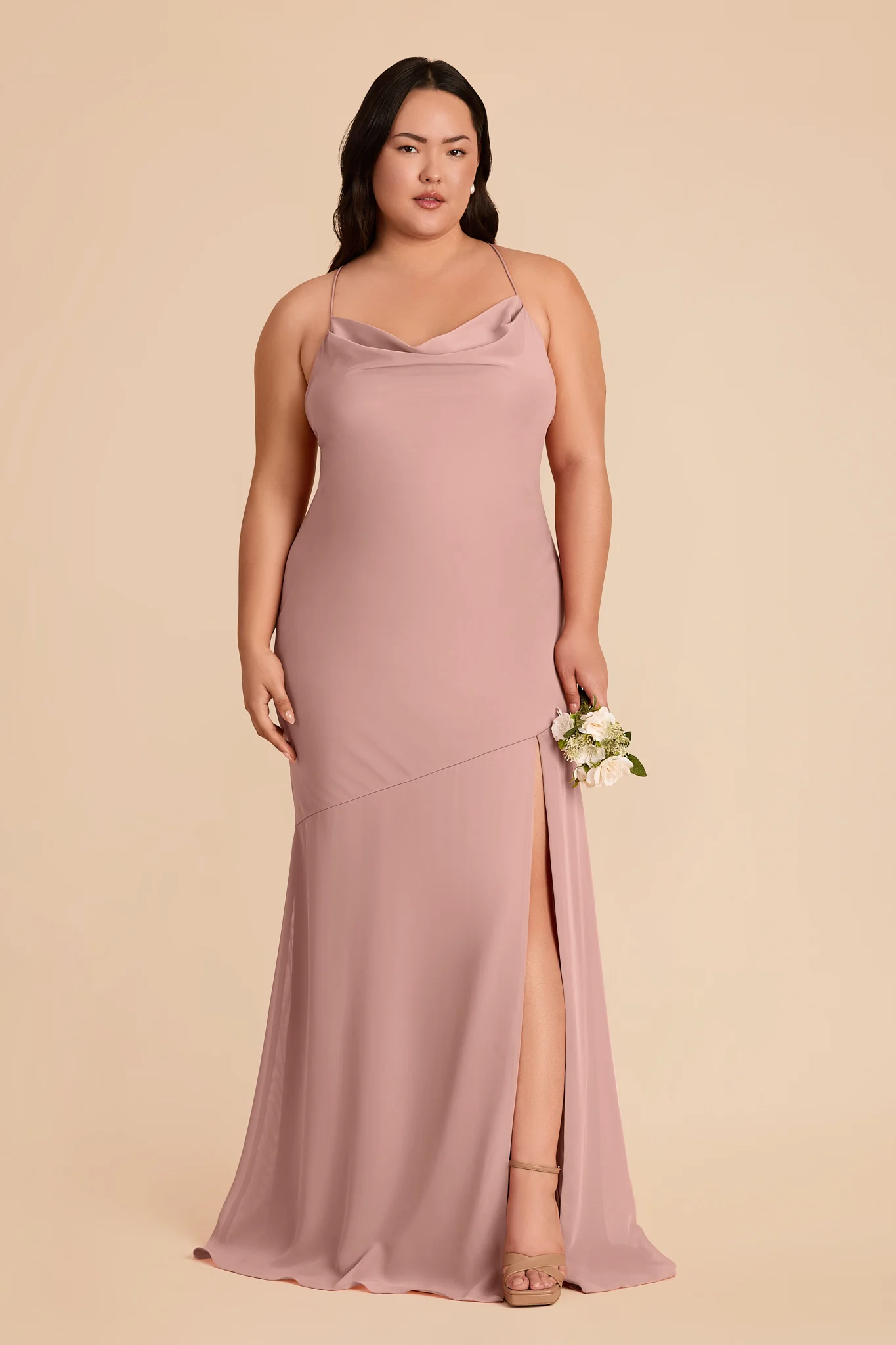Olivia Chiffon Dress - English Rose - Image 2