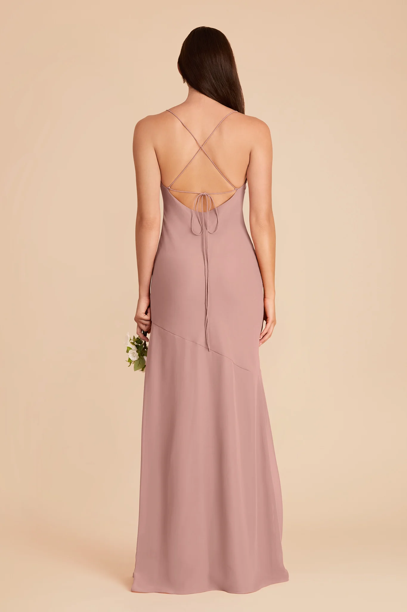 Olivia Chiffon Dress - English Rose - Image 5