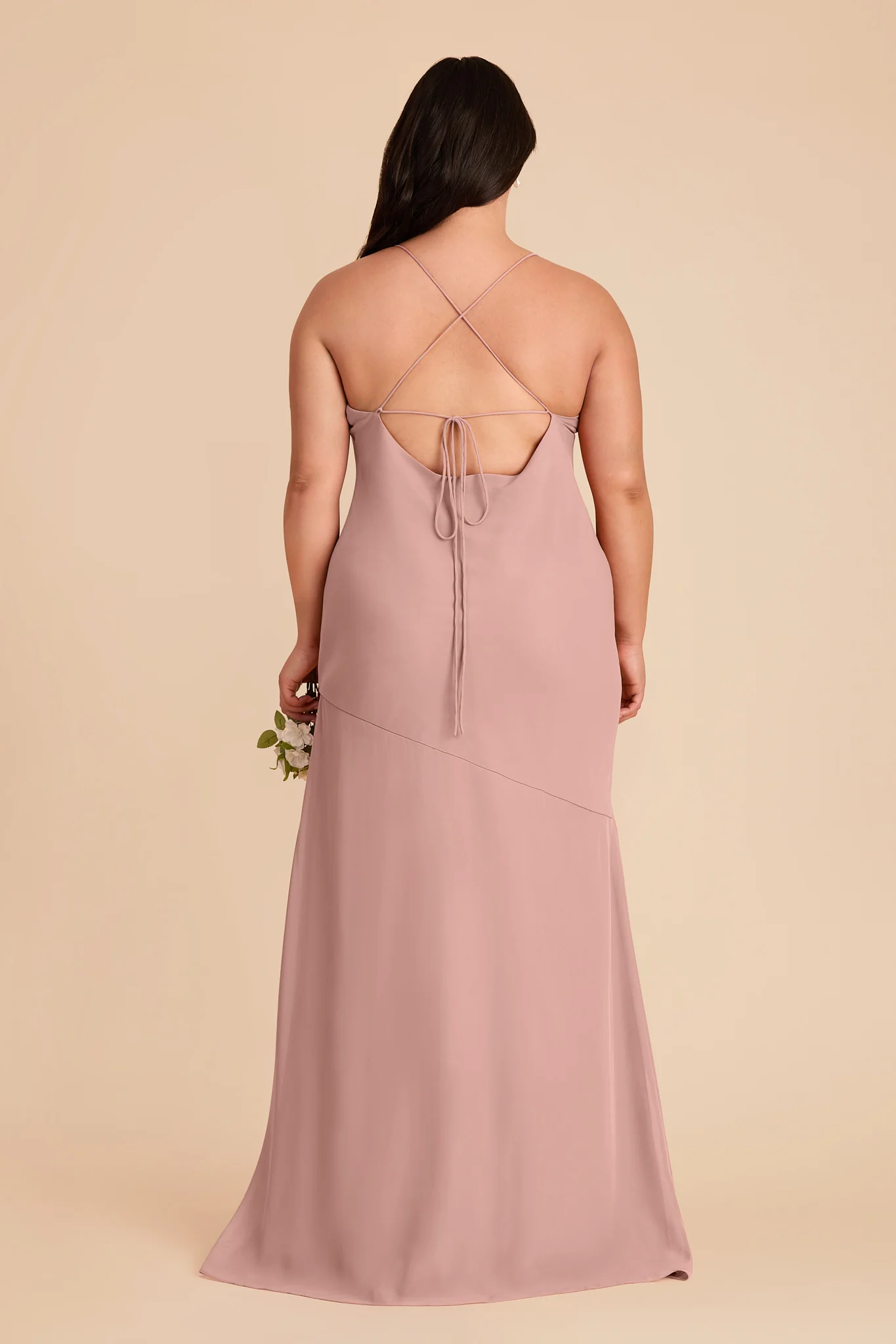 Olivia Chiffon Dress - English Rose - Image 8