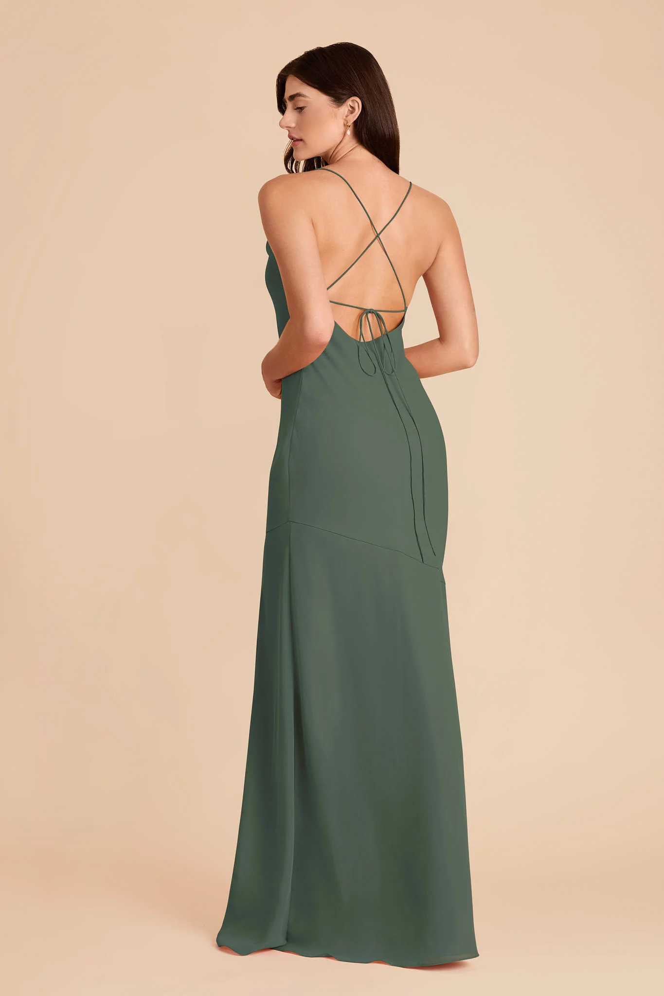 Olivia Chiffon Dress - Eucalyptus - Image 4