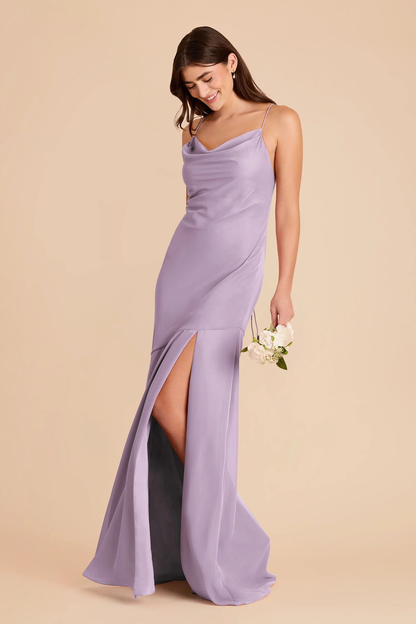Olivia Chiffon Dress - Lavender - Image 3