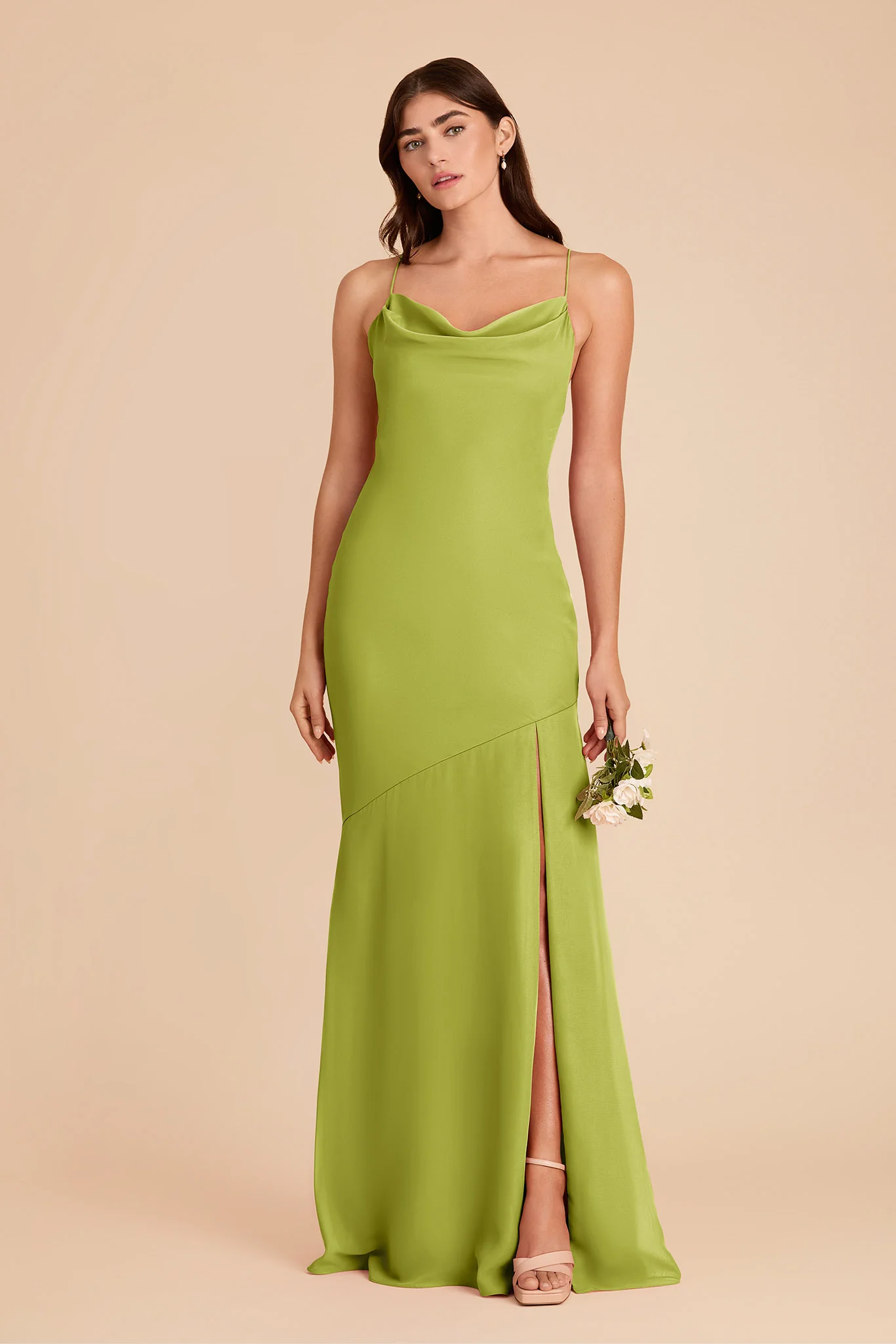 Olivia Chiffon Dress - Matcha