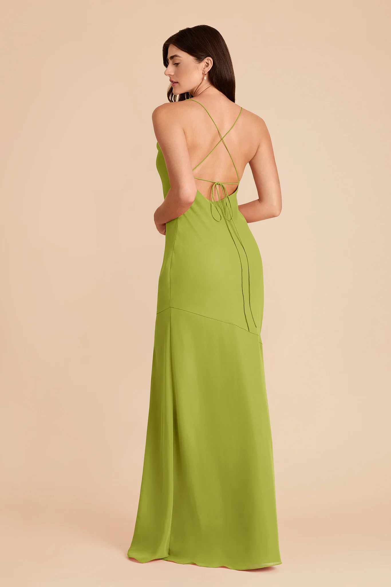 Olivia Chiffon Dress - Matcha - Image 4