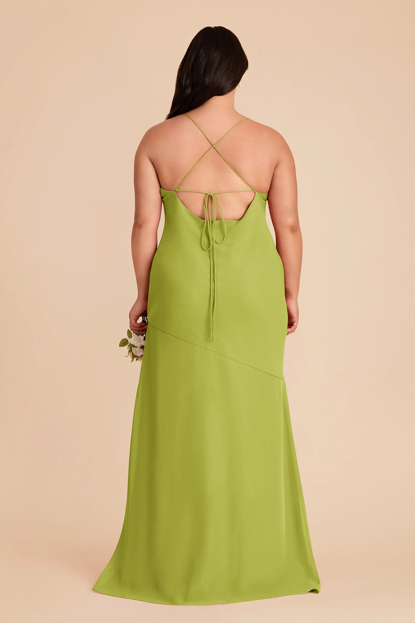 Olivia Chiffon Dress - Matcha - Image 8